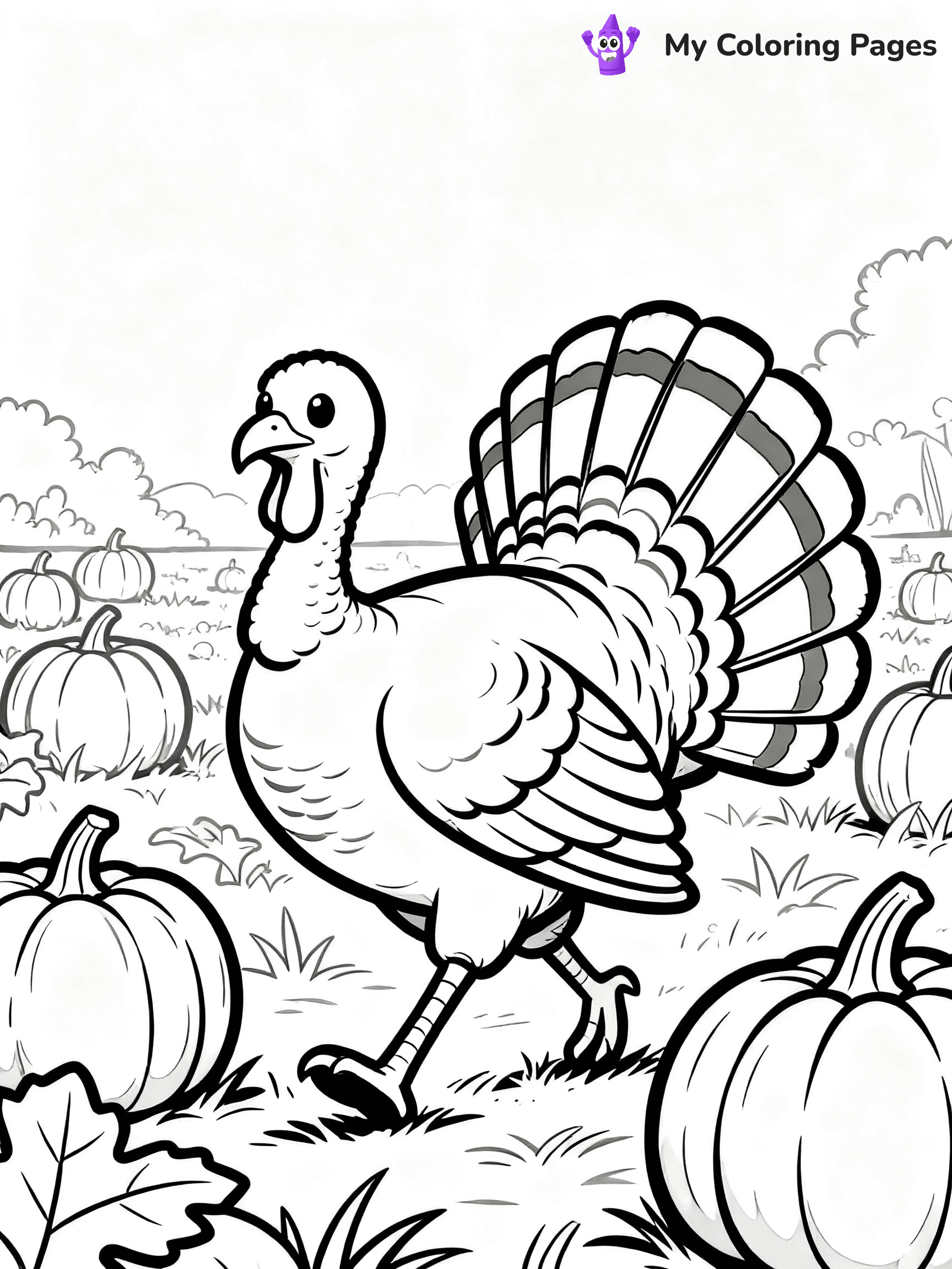 Turkey Coloring Pages Pdf - 11