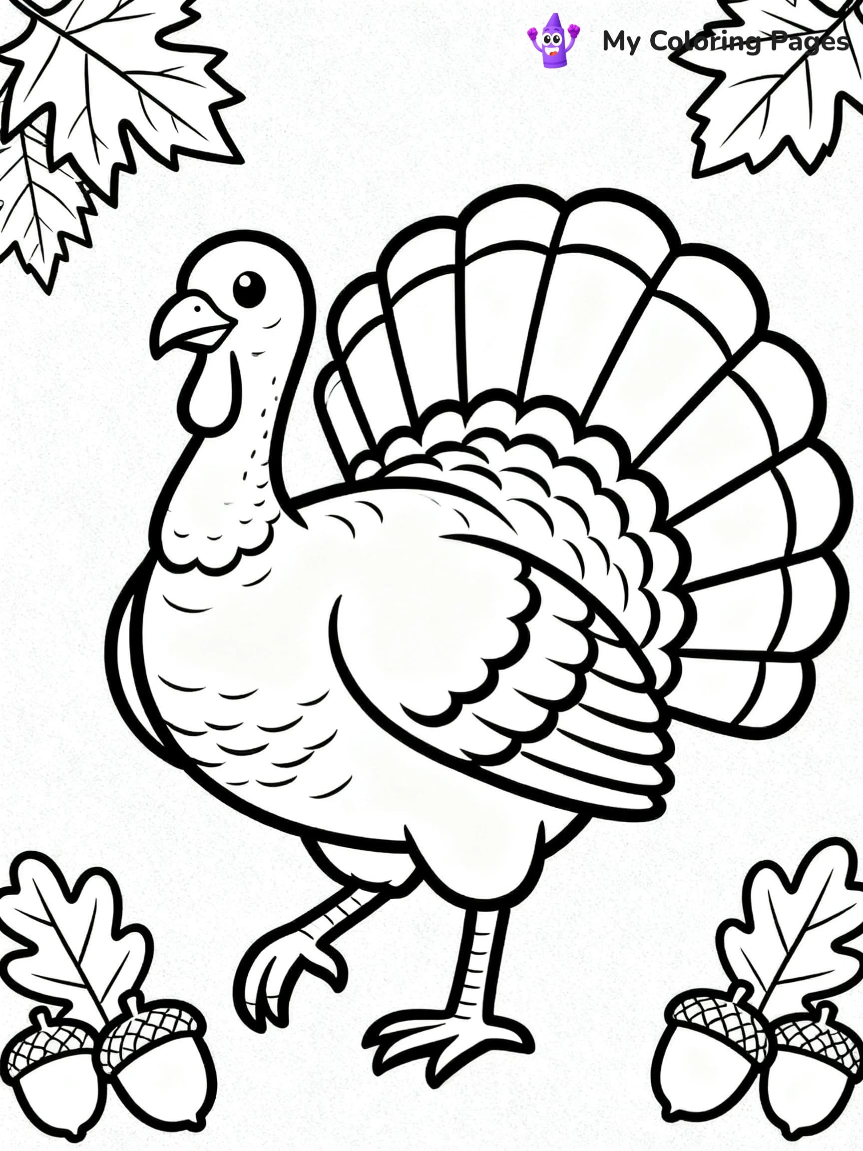 Turkey Coloring Pages Pdf - 6