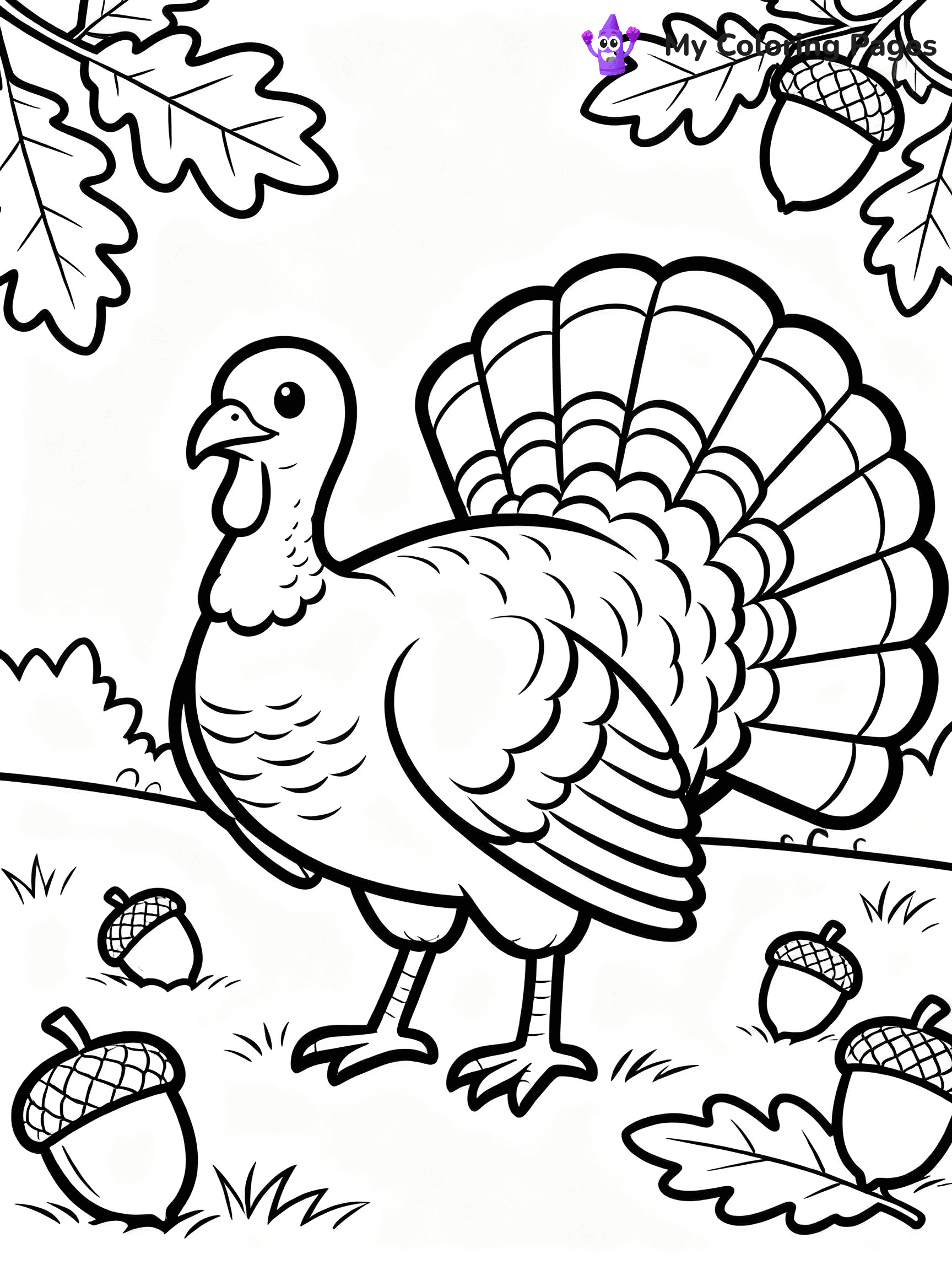 Turkey Coloring Pages Pdf - 3