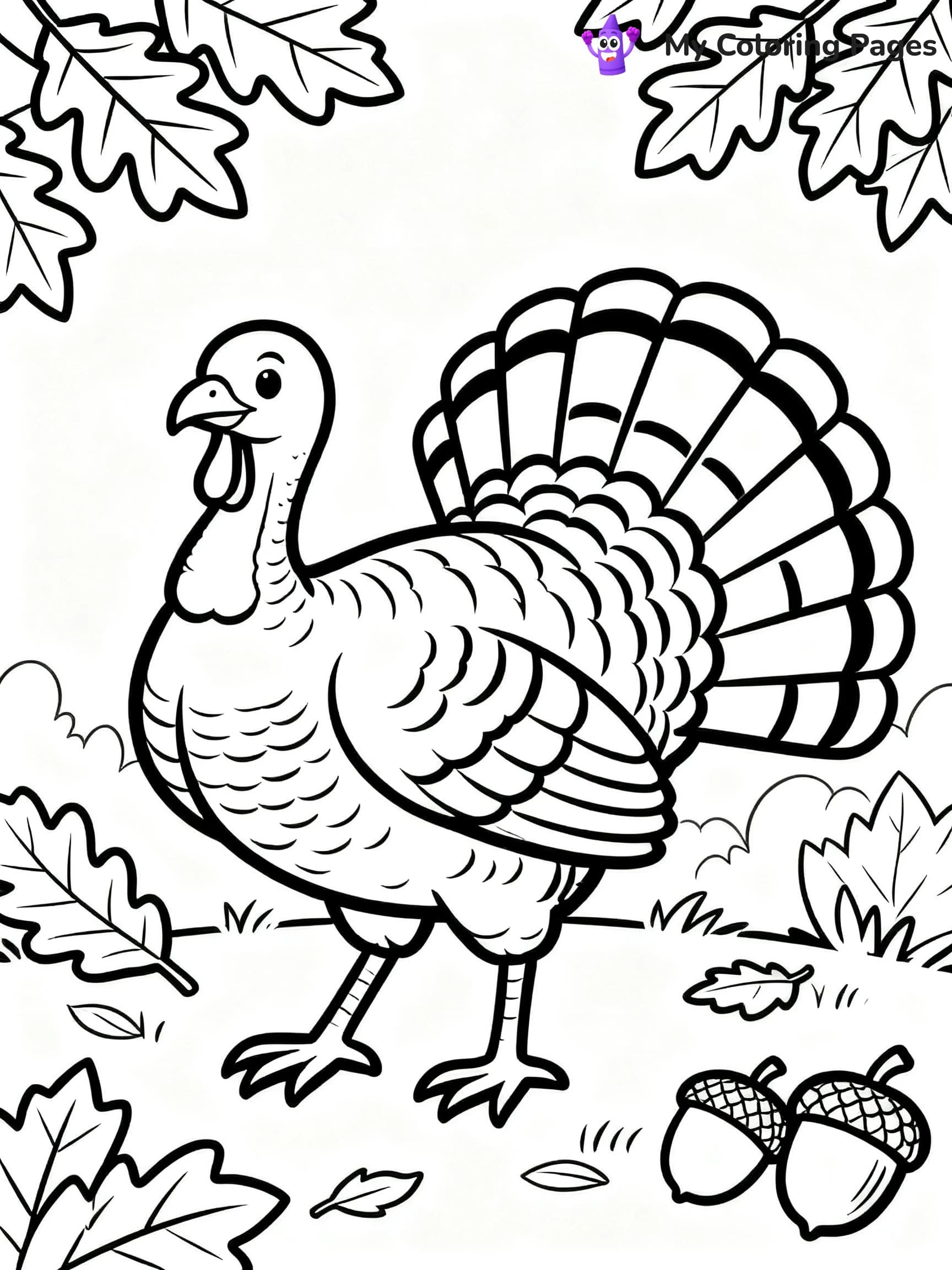 Turkey Coloring Pages Pdf - 2