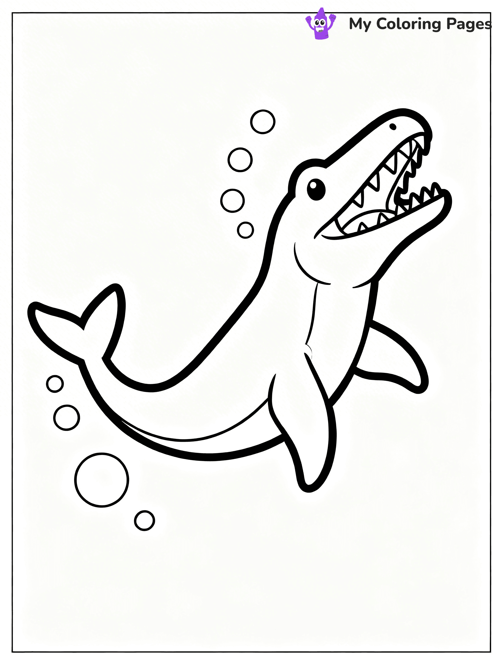 Mosasaurus Coloring Pages - 27