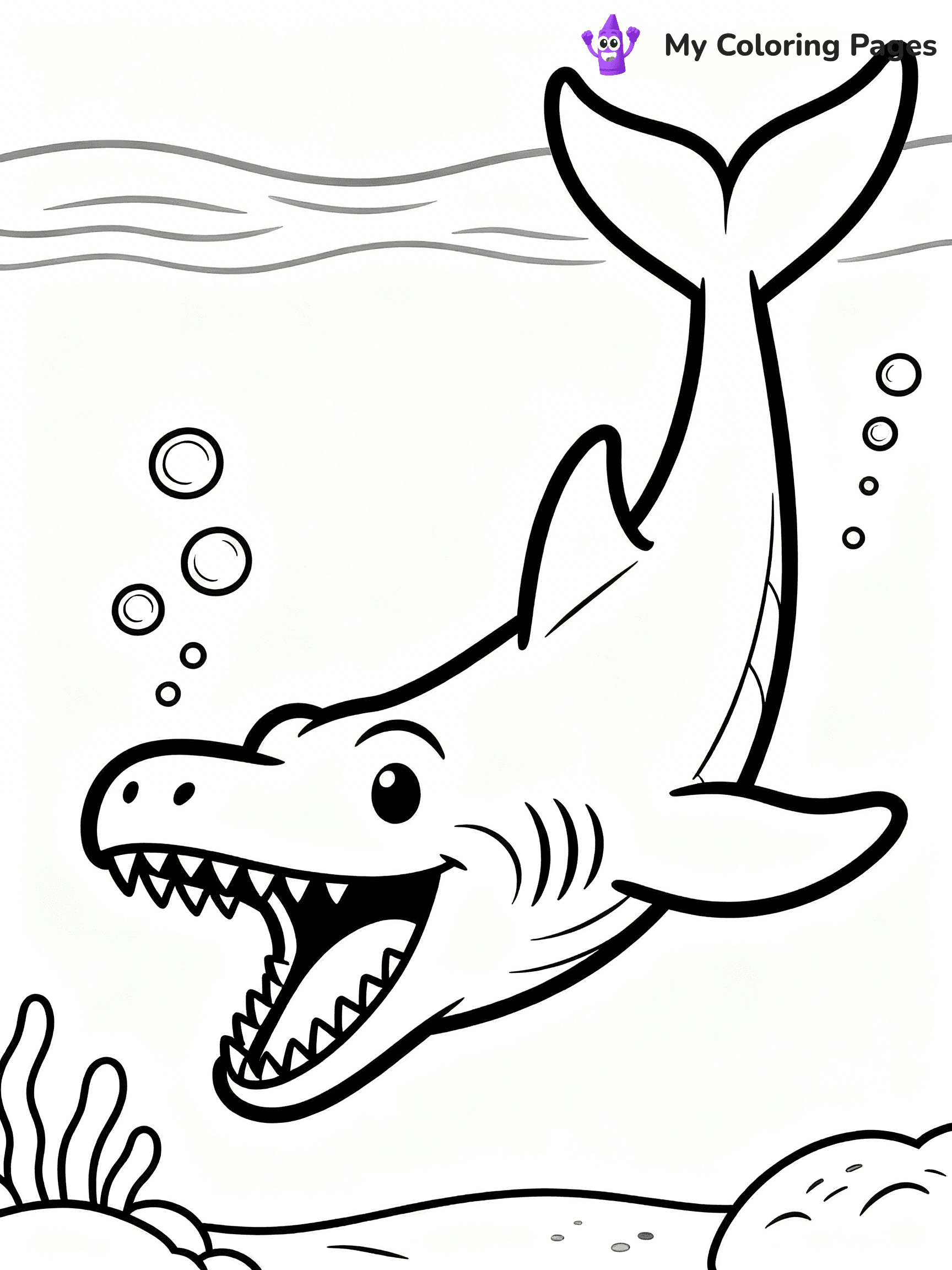 Mosasaurus Coloring Pages - 26