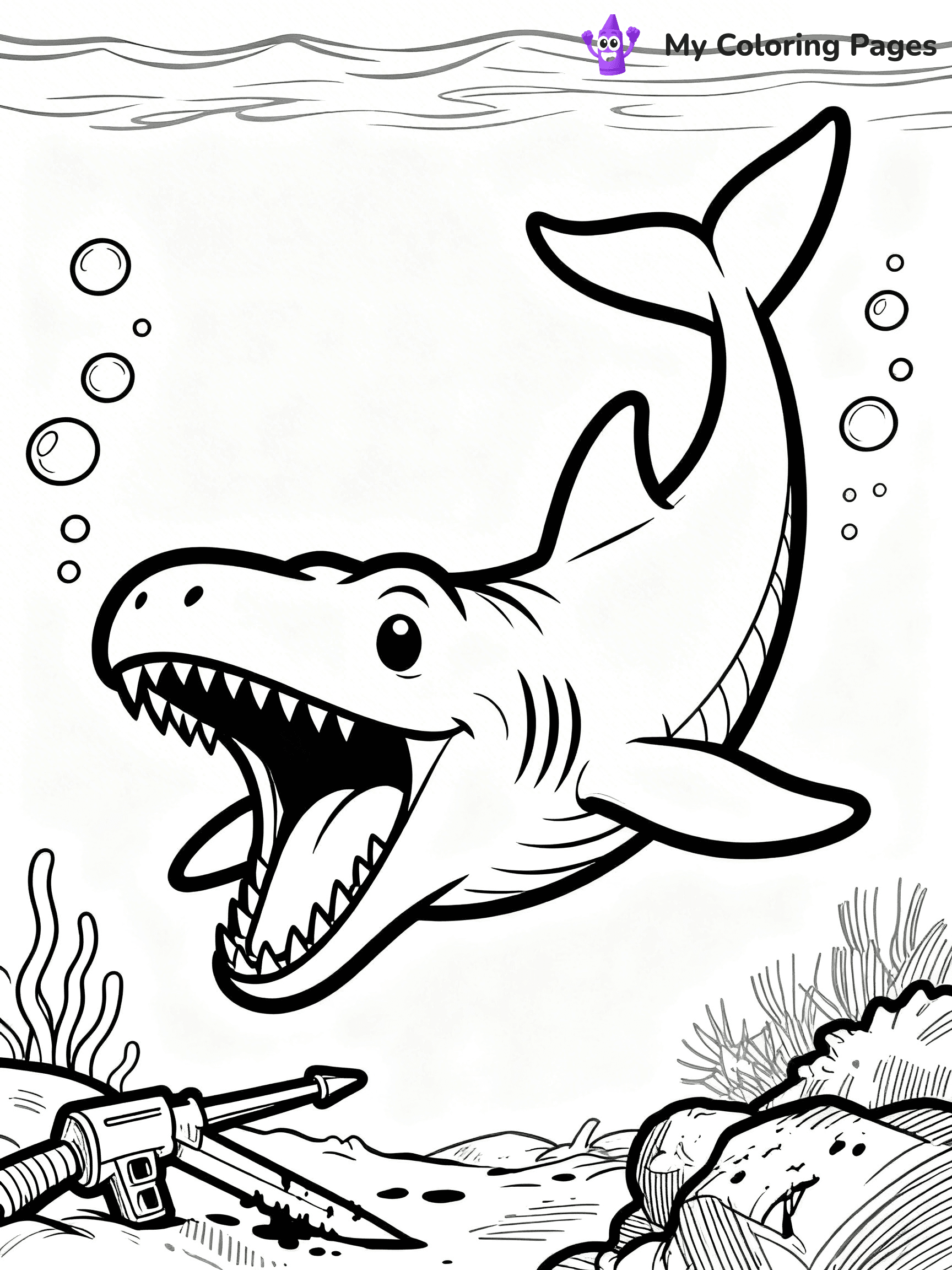 Mosasaurus Coloring Pages - 25