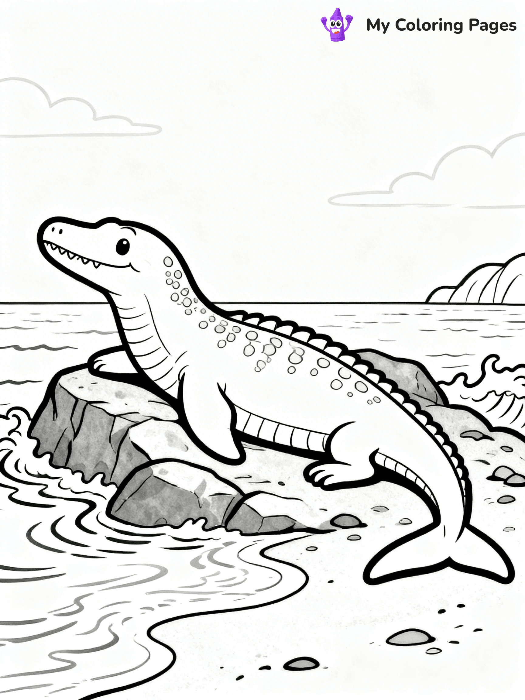 Mosasaurus Coloring Pages - 21