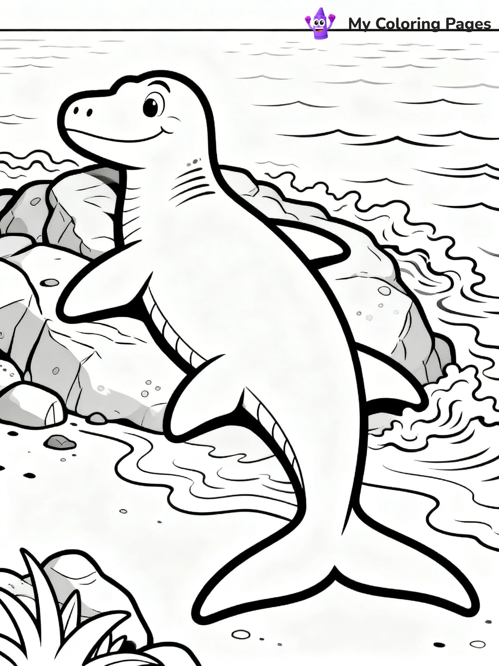 Mosasaurus Coloring Pages - 19