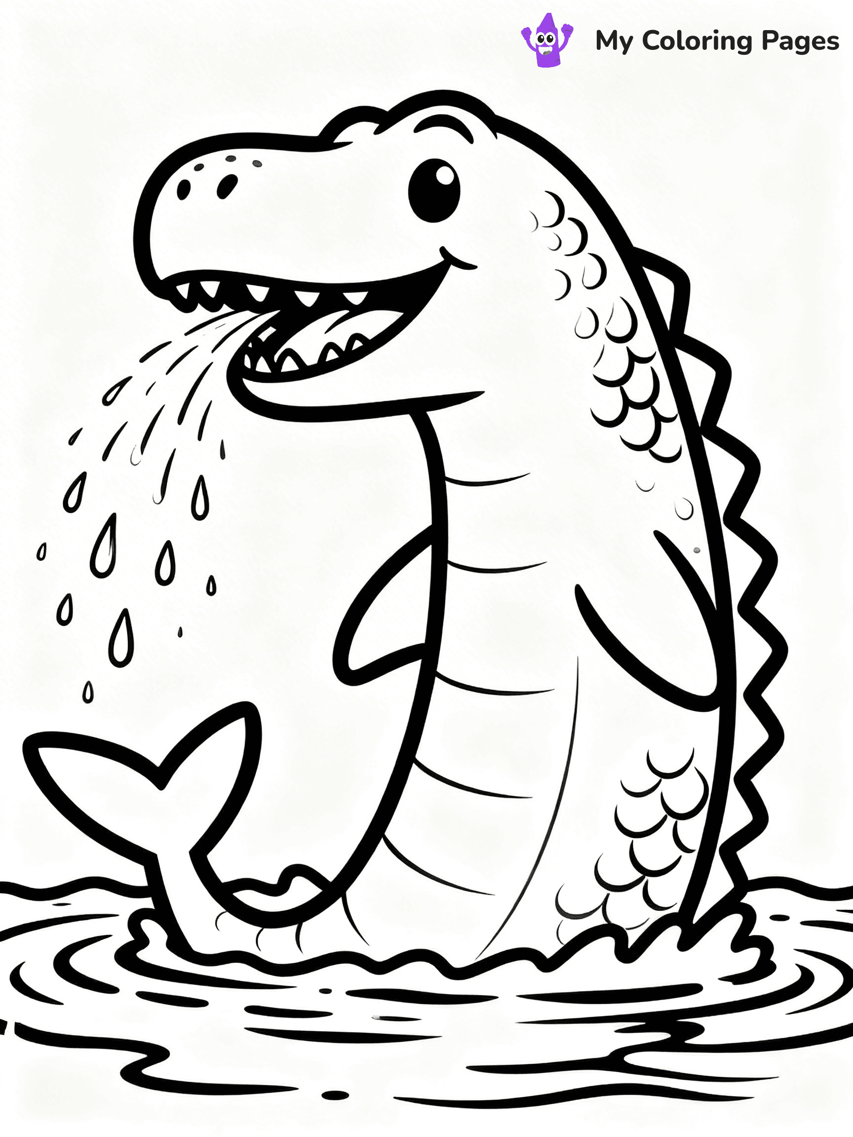 Mosasaurus Coloring Pages - 11