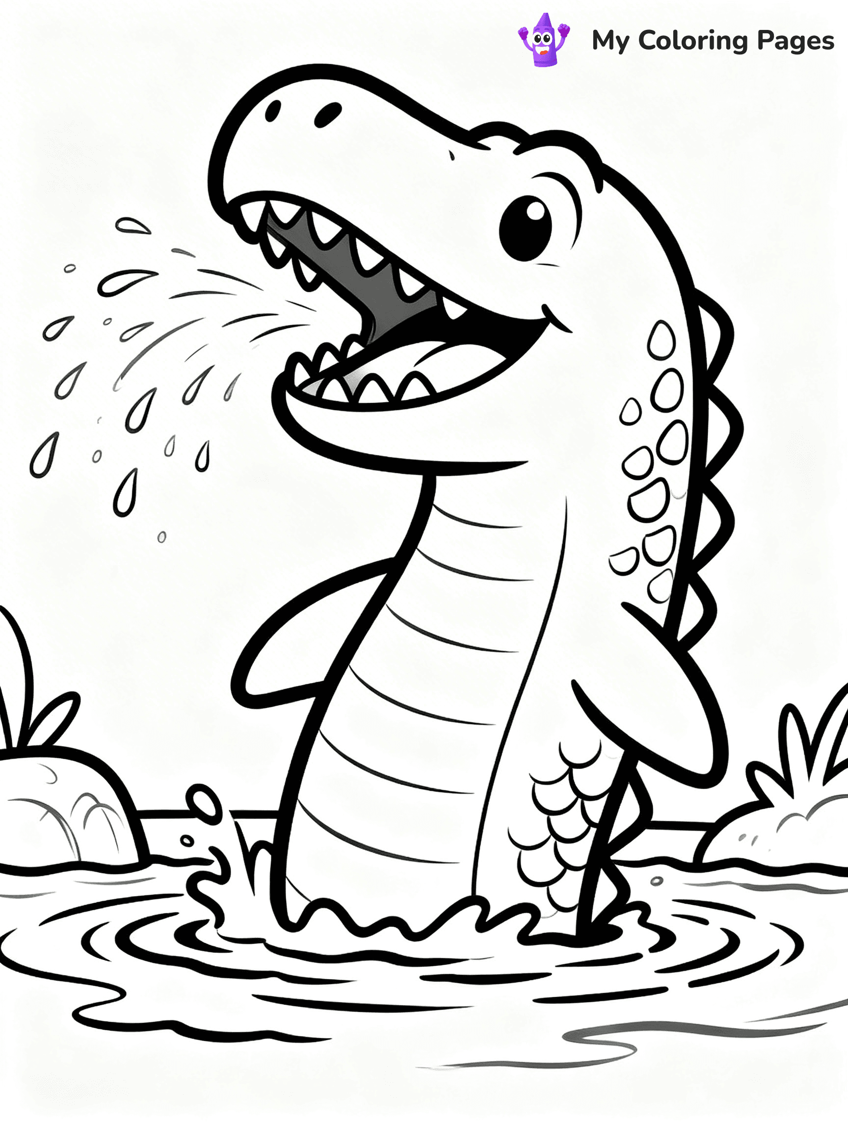 Mosasaurus Coloring Pages - 8