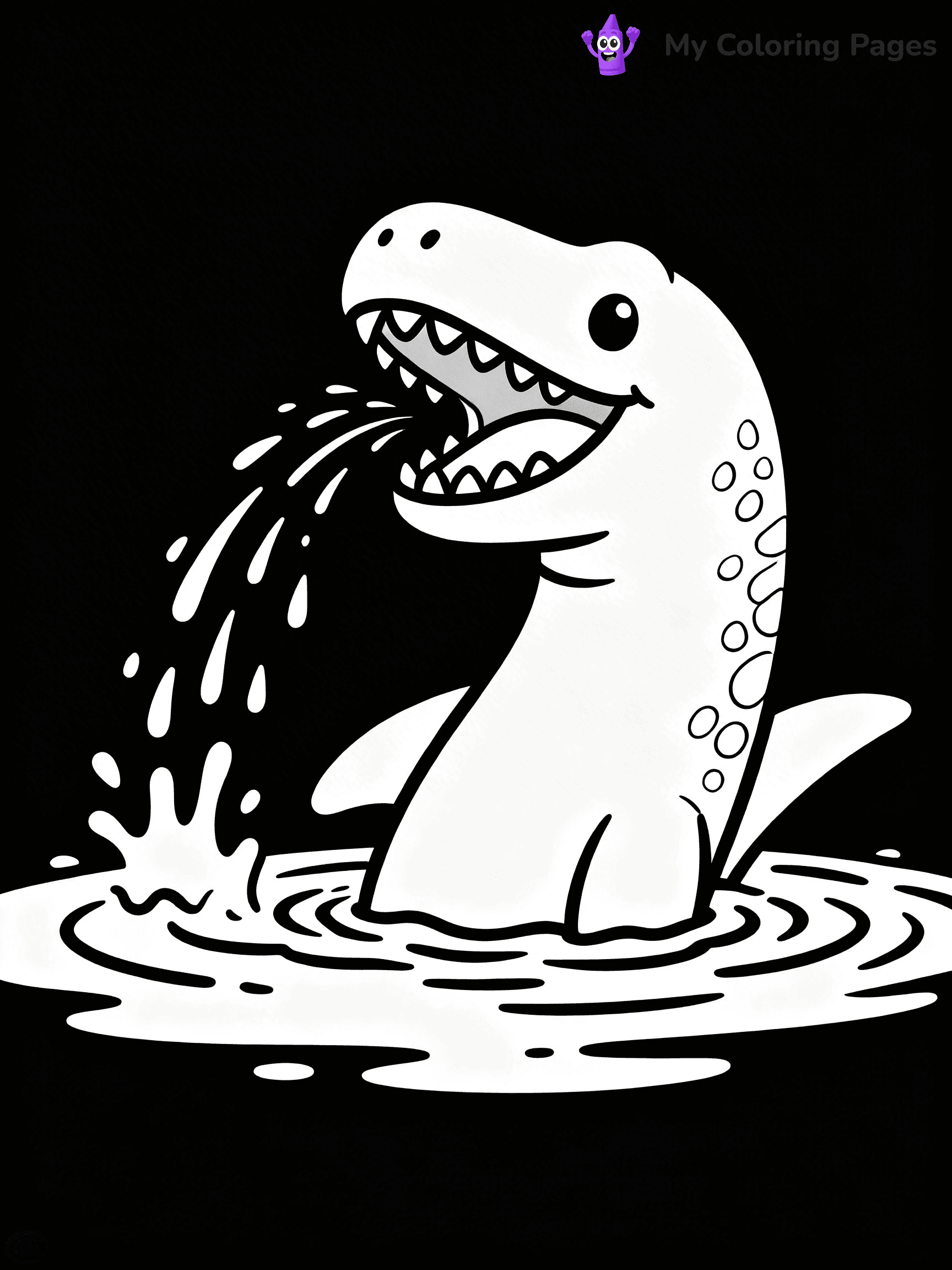 Mosasaurus Coloring Pages - 6