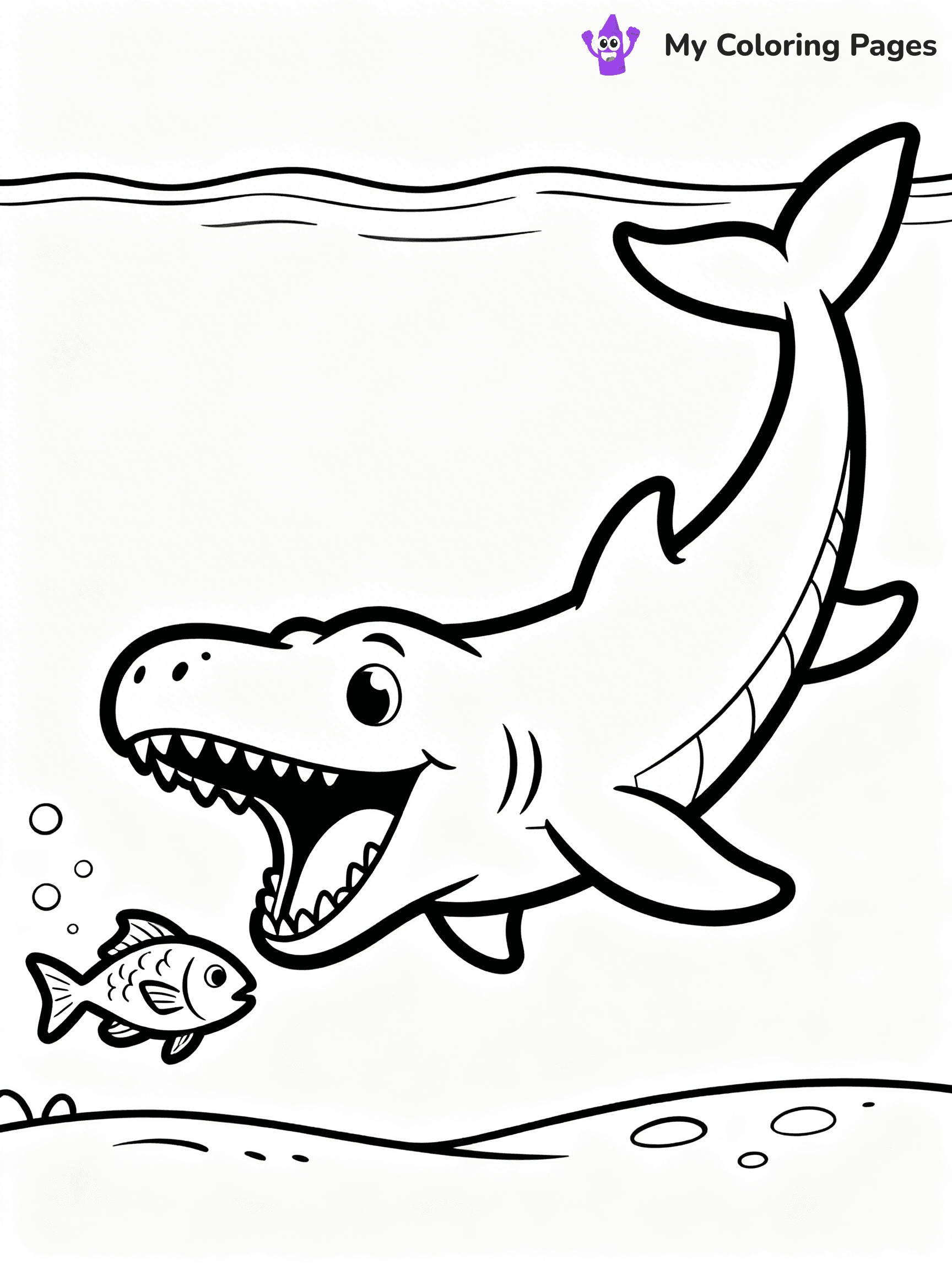Mosasaurus Coloring Pages - 5