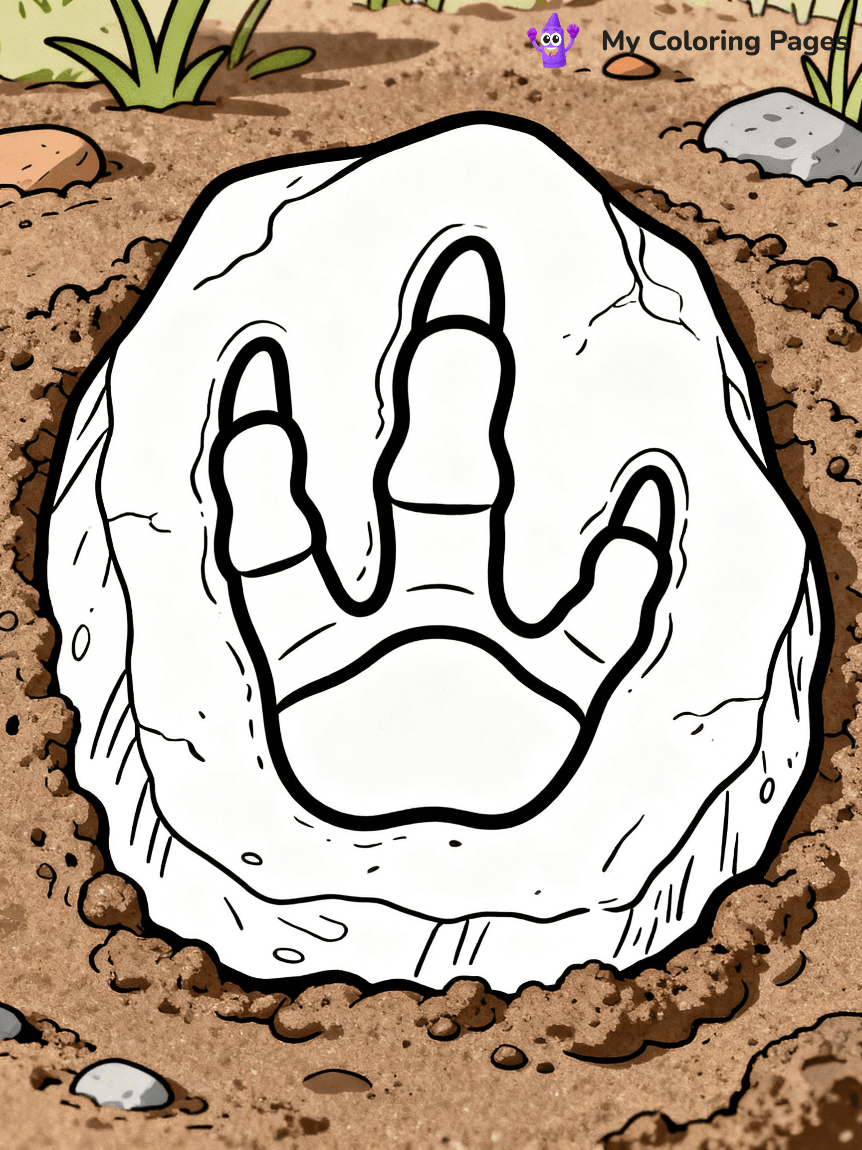 Fossil Coloring Pages - 1