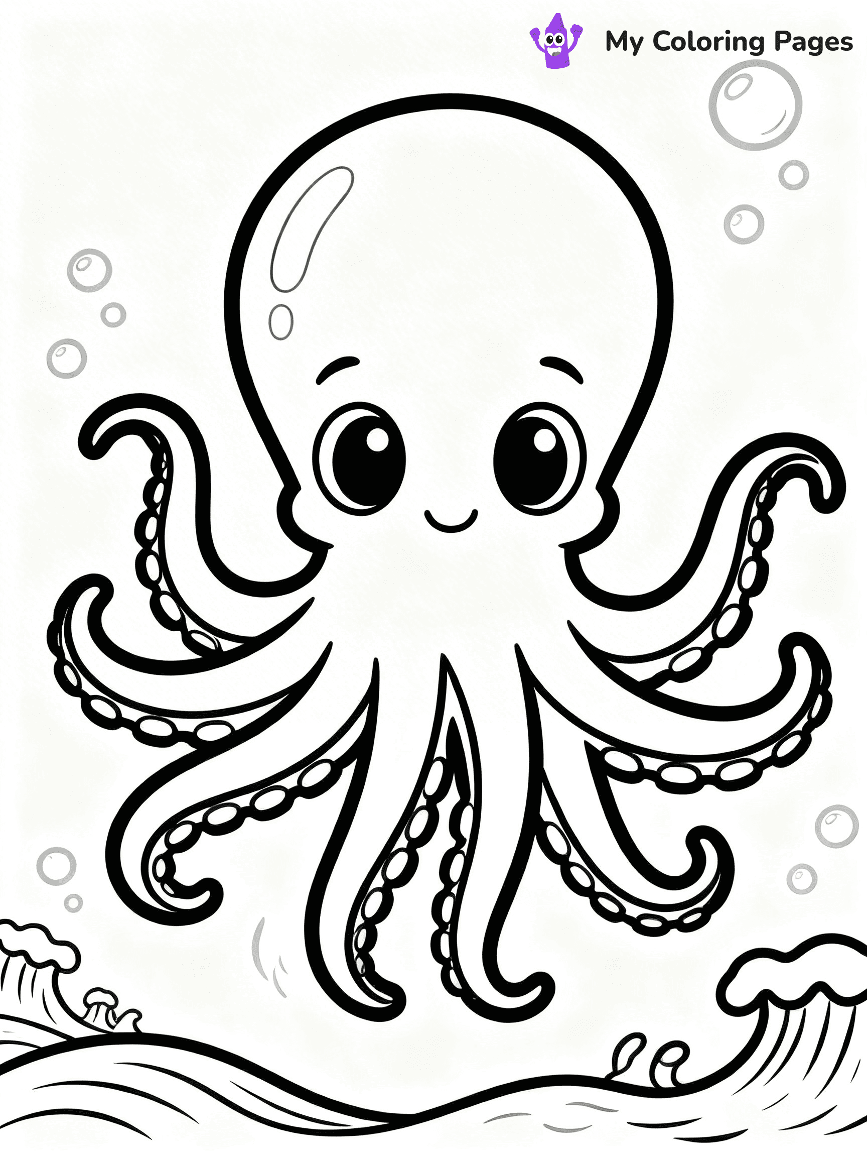 Squid Coloring Pages - 35