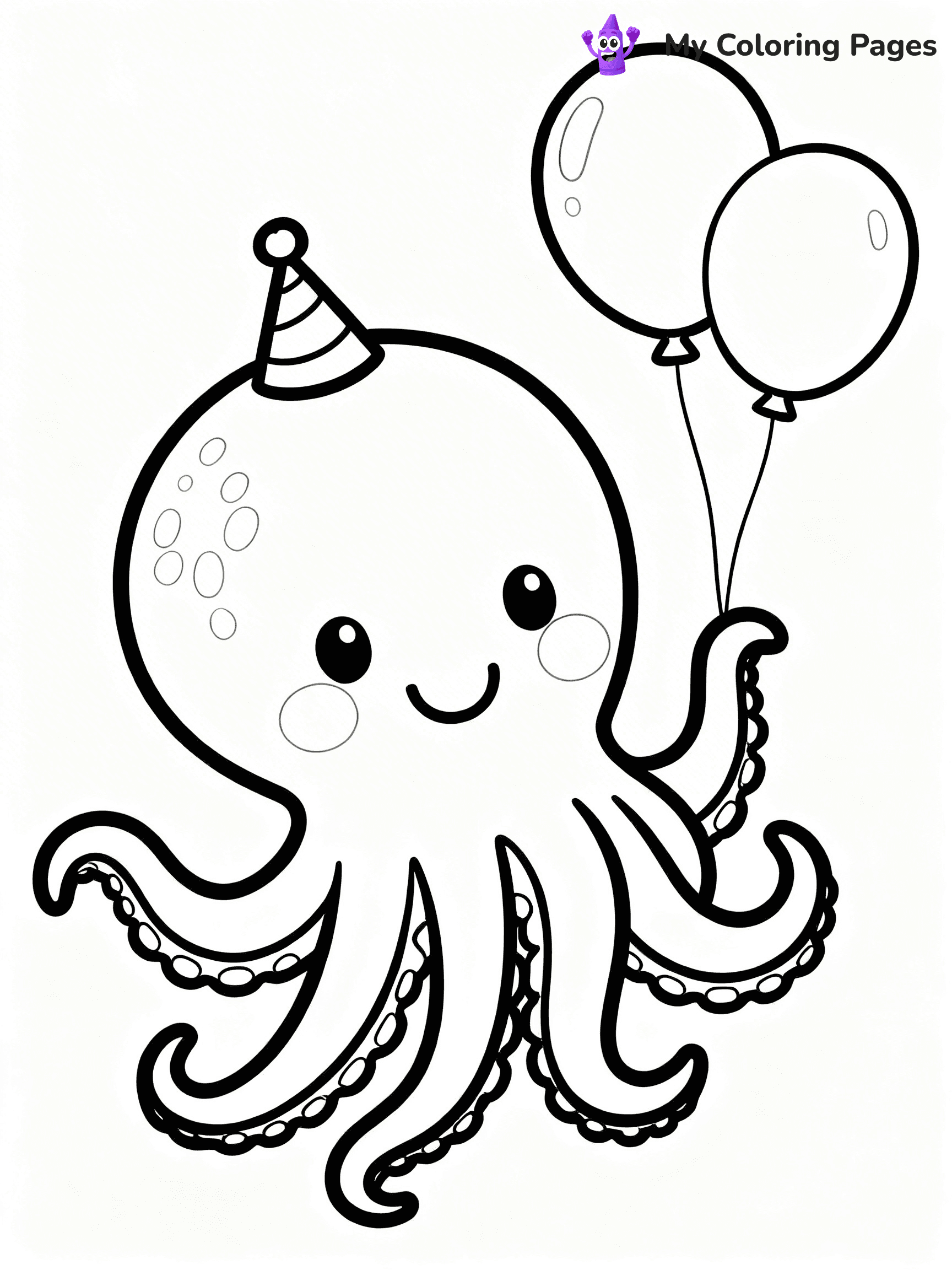 Squid Coloring Pages - 25