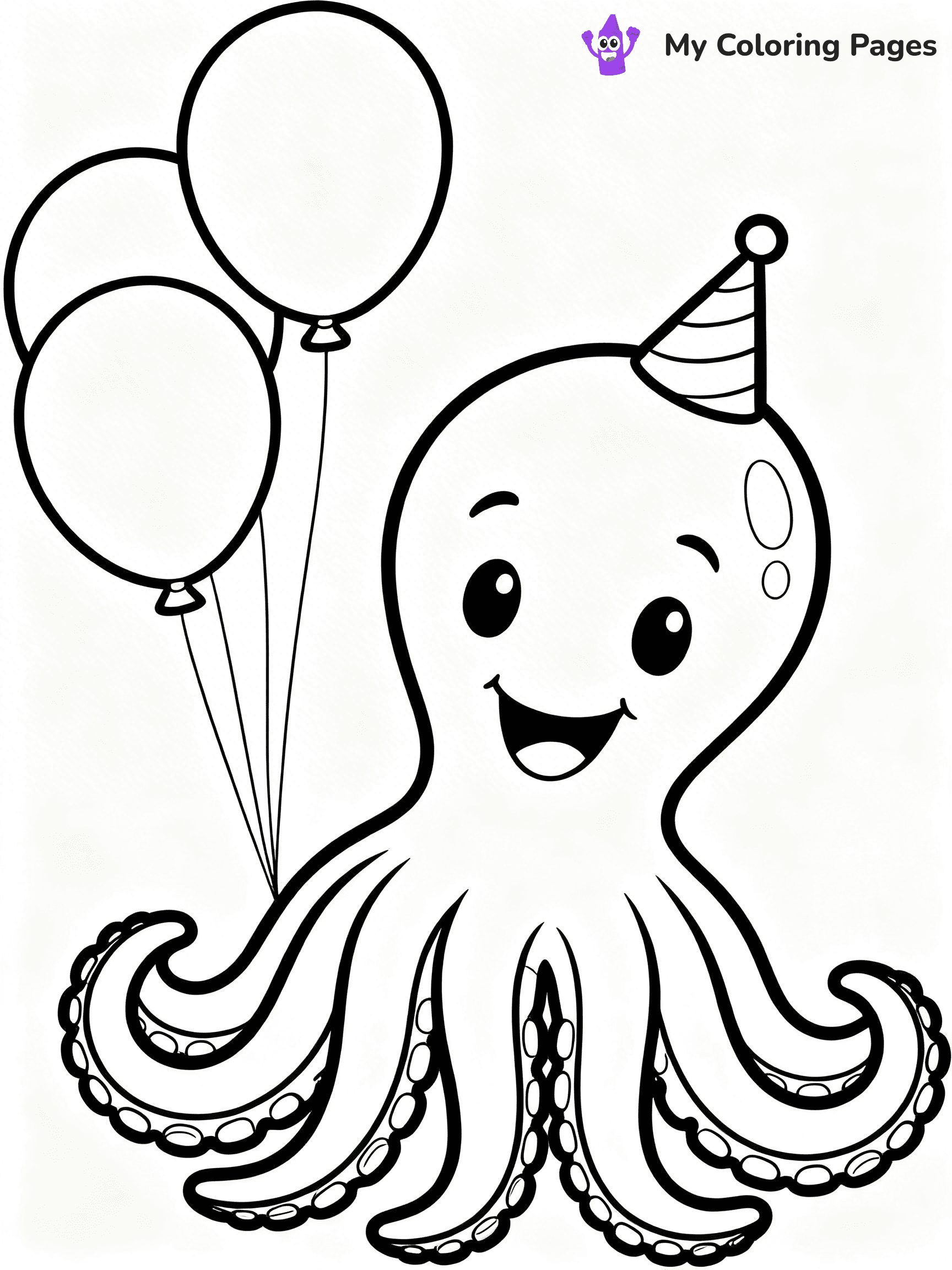 Squid Coloring Pages - 21