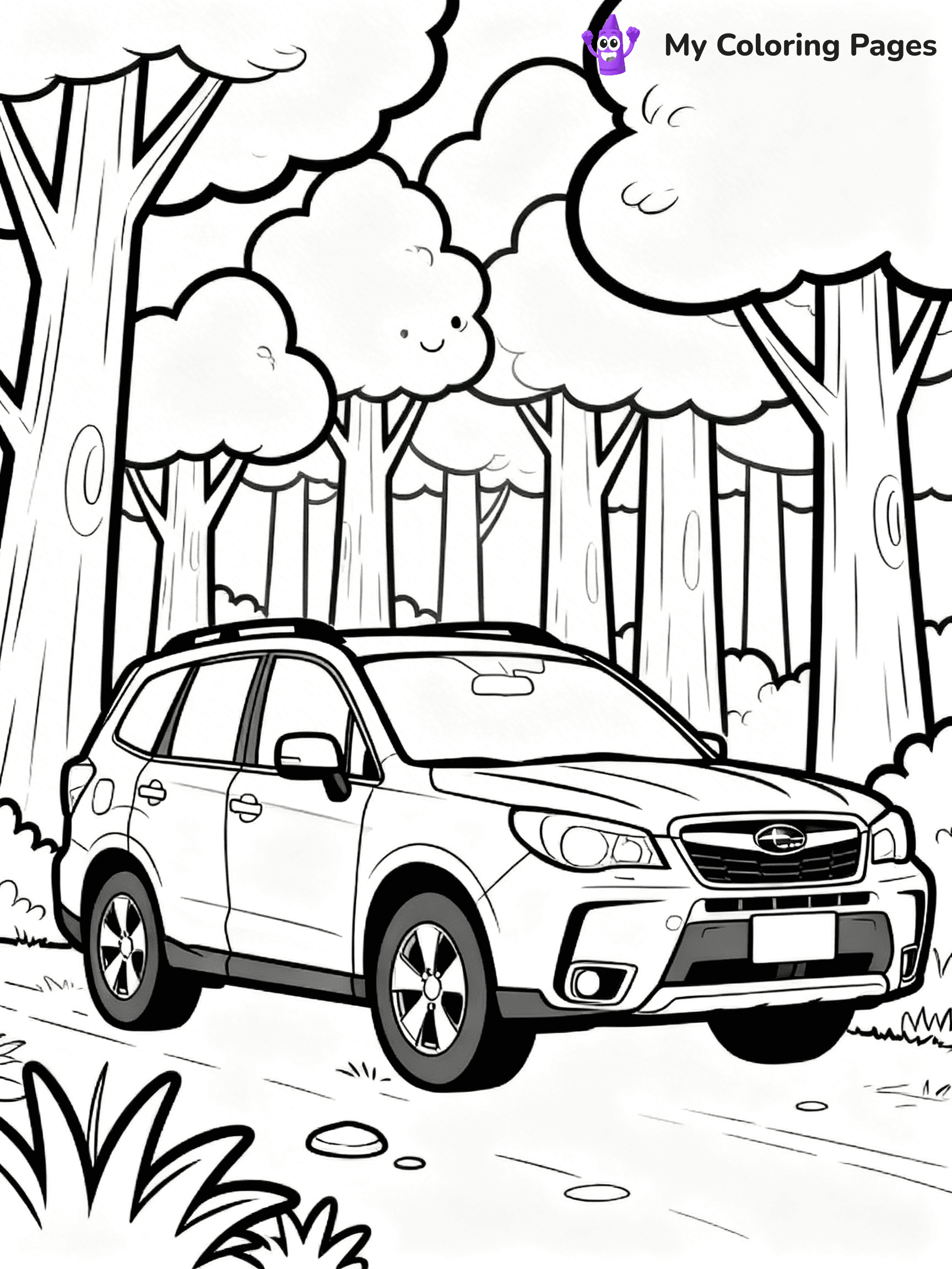 Subaru Coloring Pages - 19