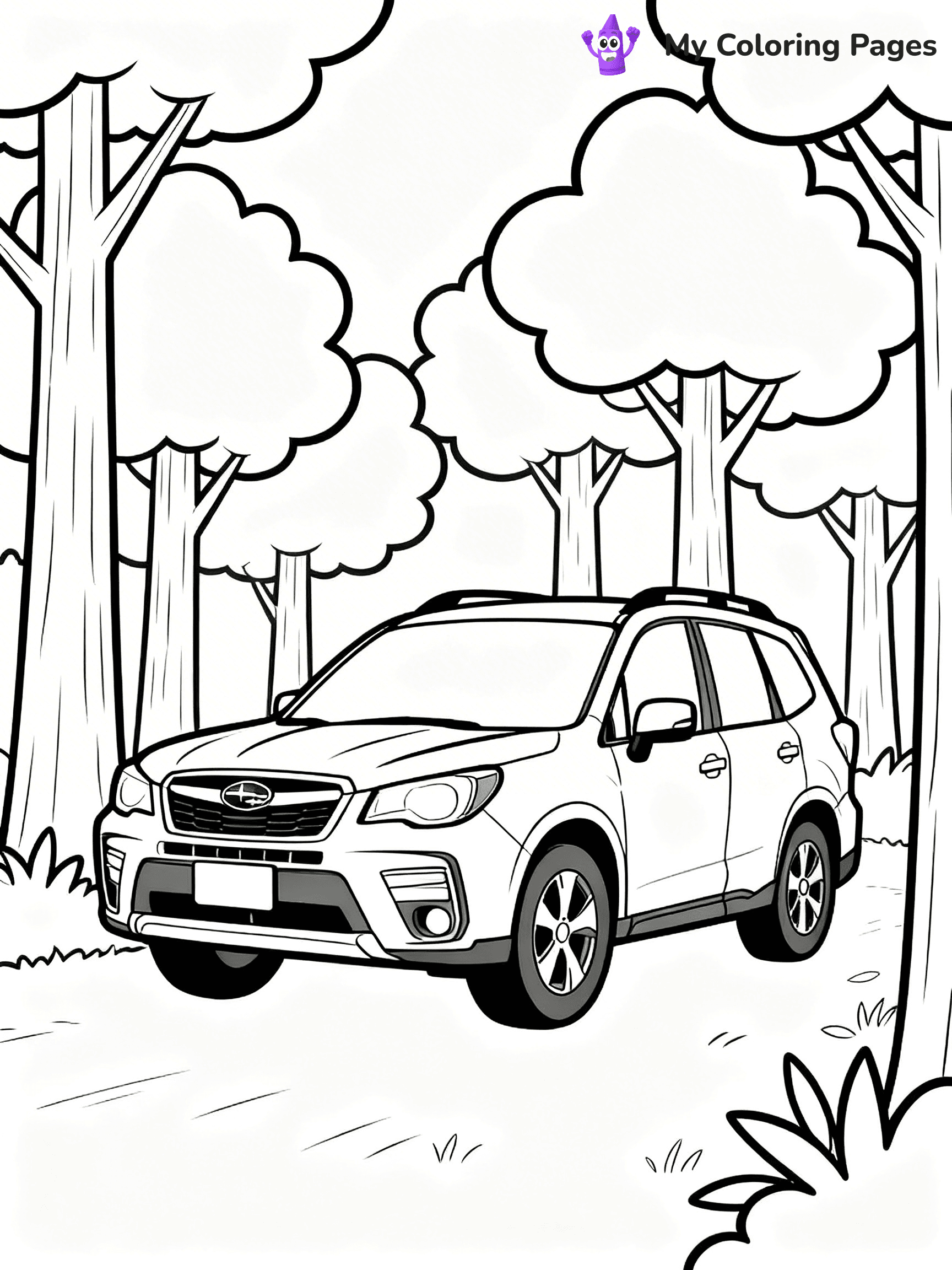 Subaru Coloring Pages - 18