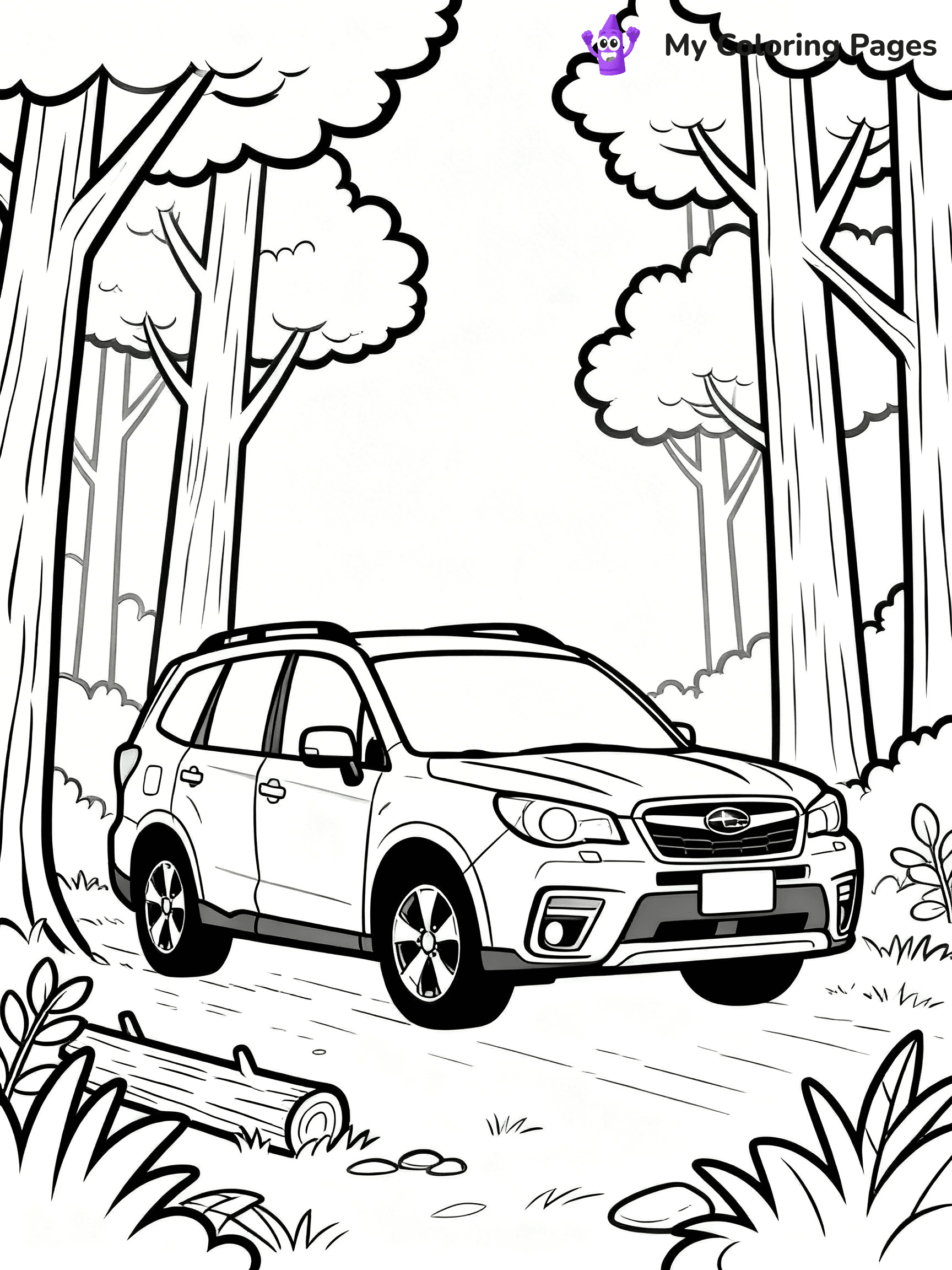 Subaru Coloring Pages - 17