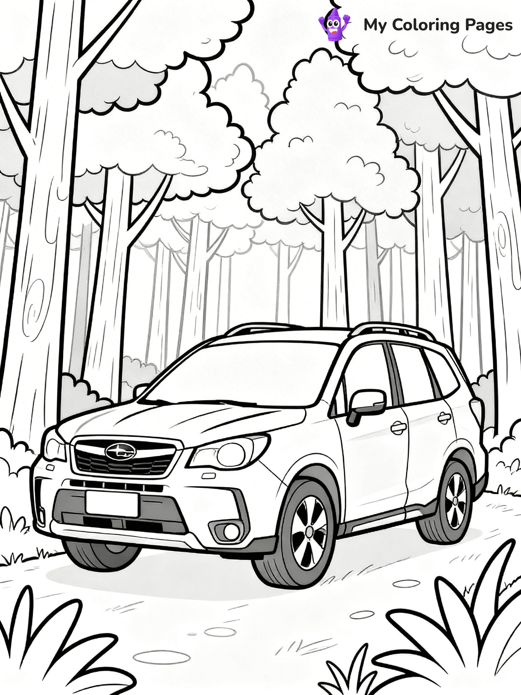 Subaru Coloring Pages - 16