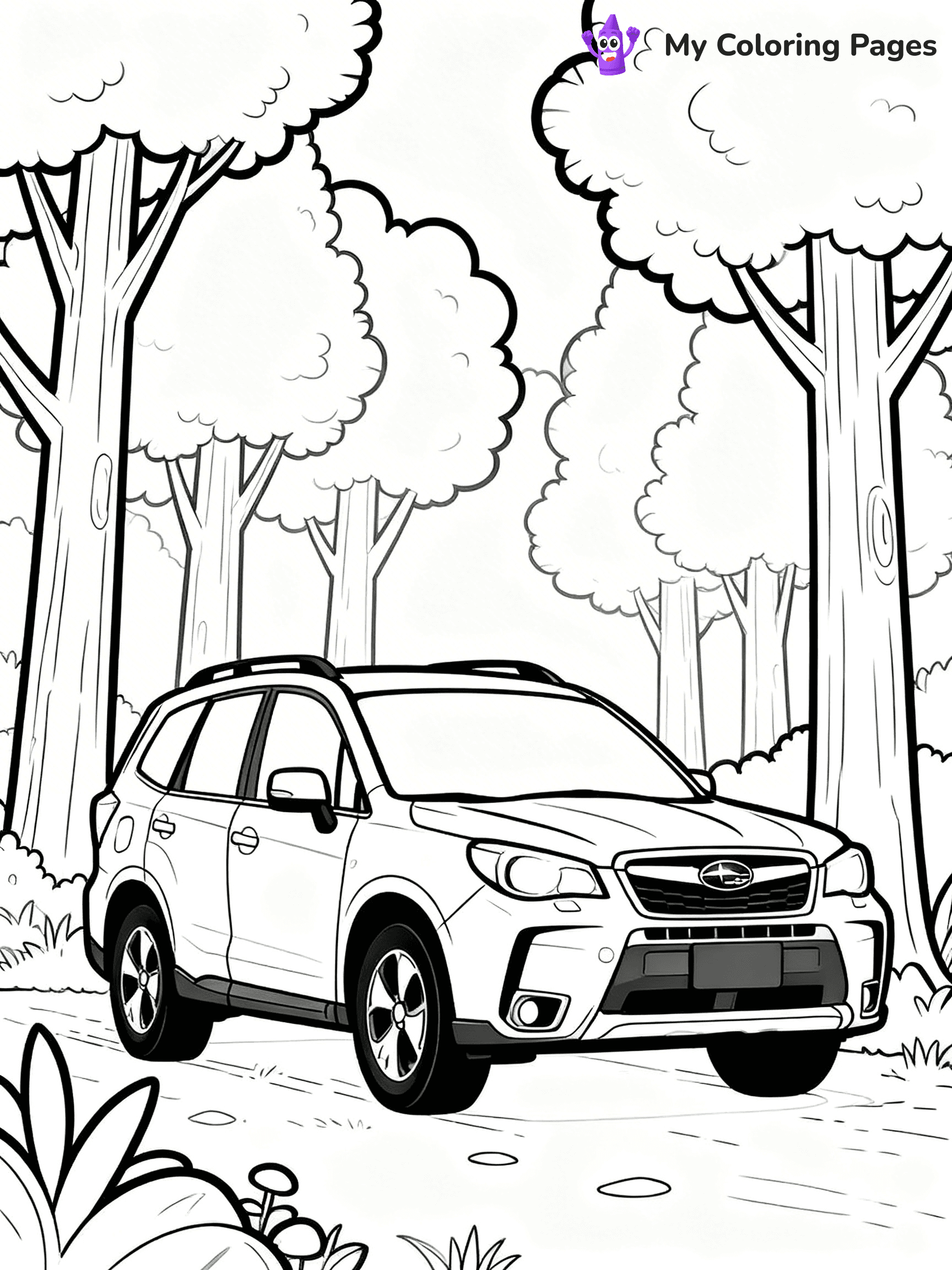 Subaru Coloring Pages - 15