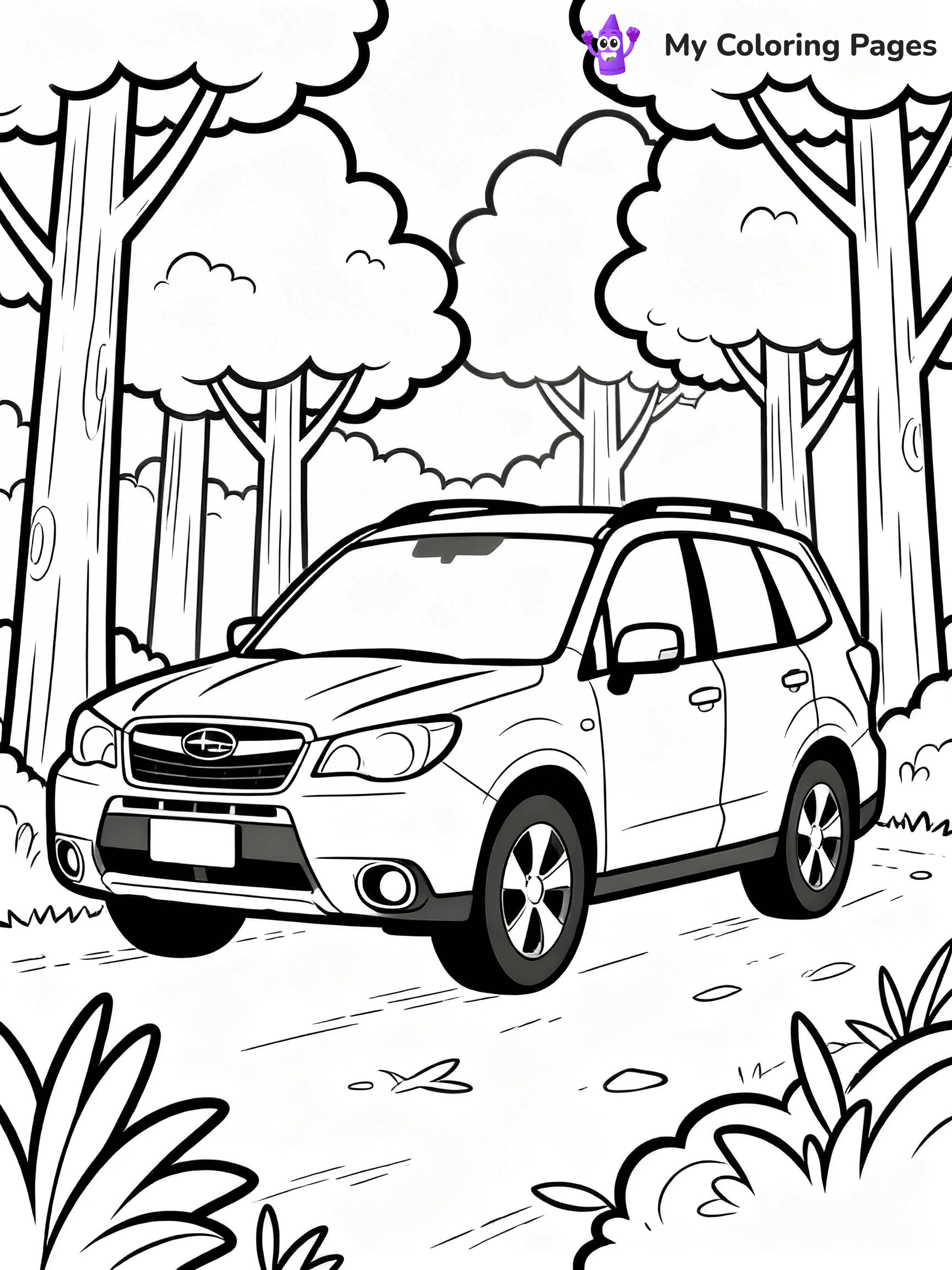 Subaru Coloring Pages - 14