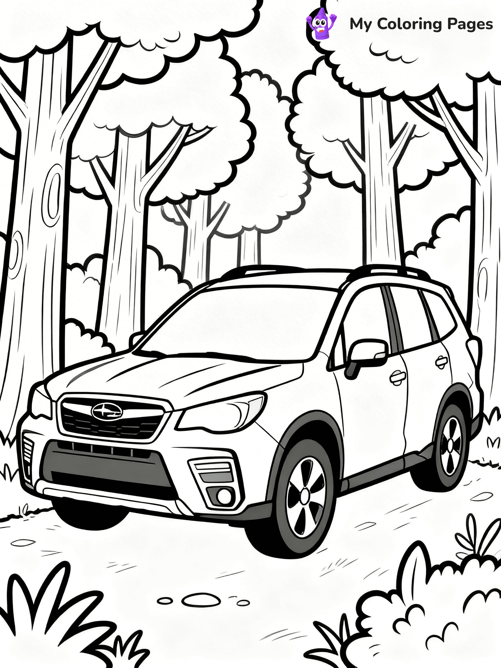Subaru Coloring Pages - 13