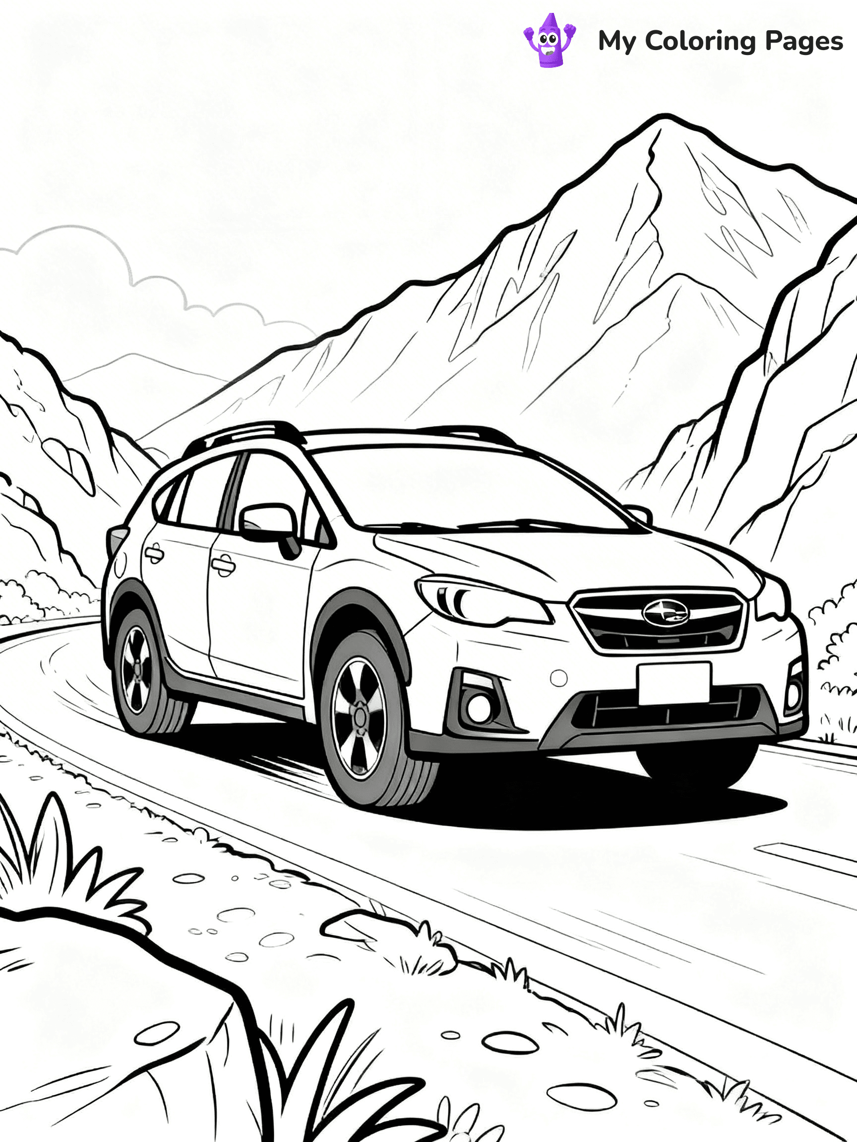 Subaru Coloring Pages - 12