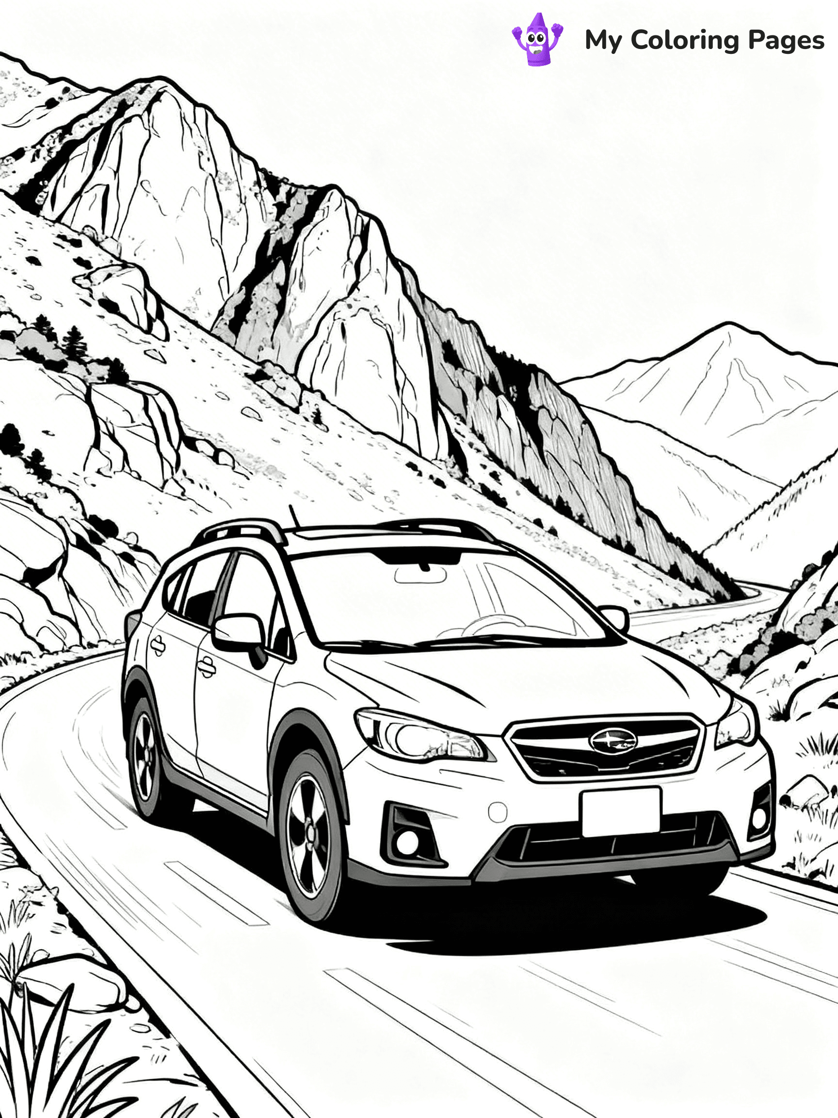 Subaru Coloring Pages - 11