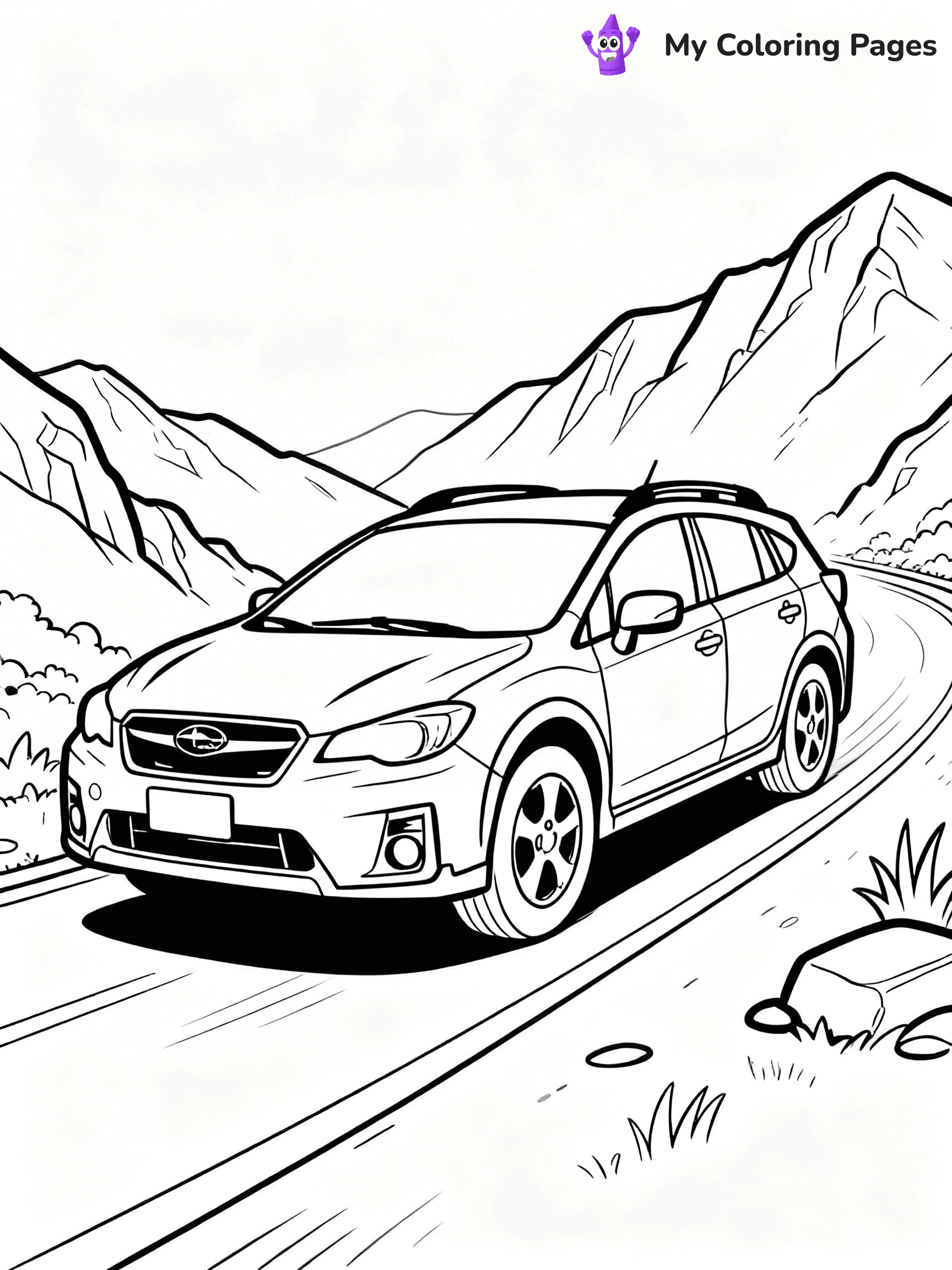 Subaru Coloring Pages - 10
