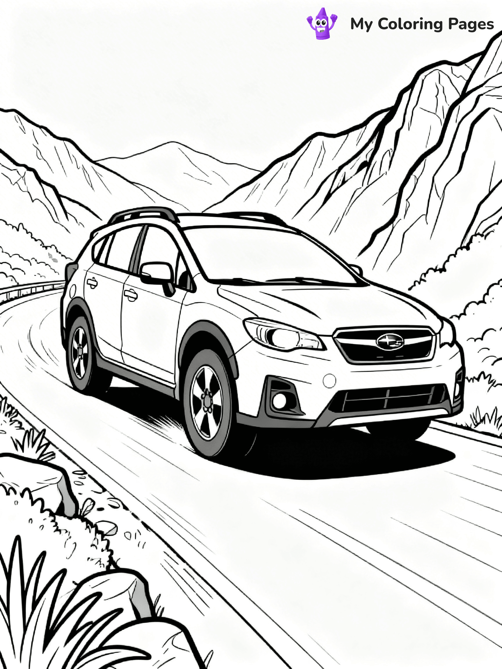 Subaru Coloring Pages - 9