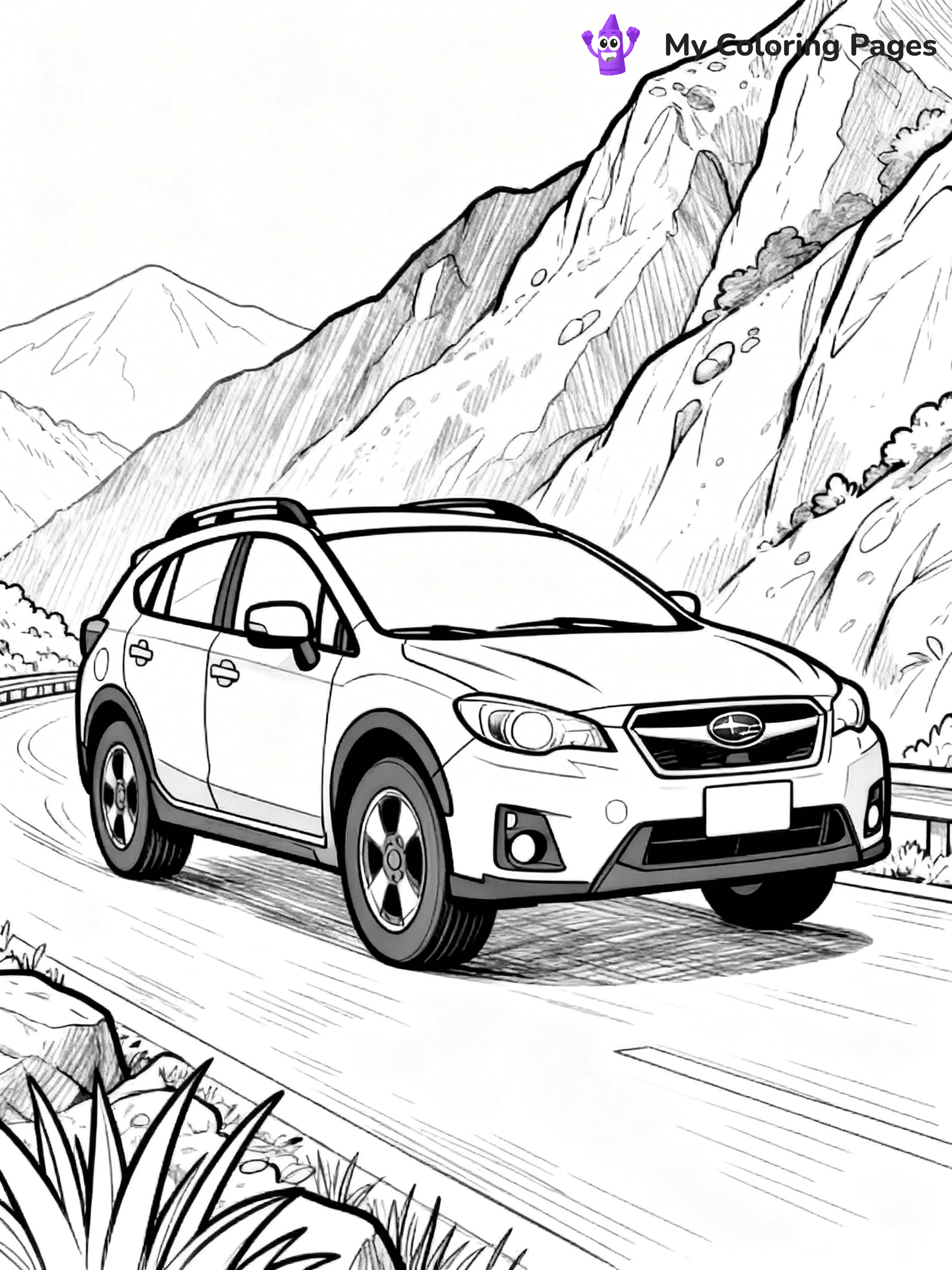 Subaru Coloring Pages - 8
