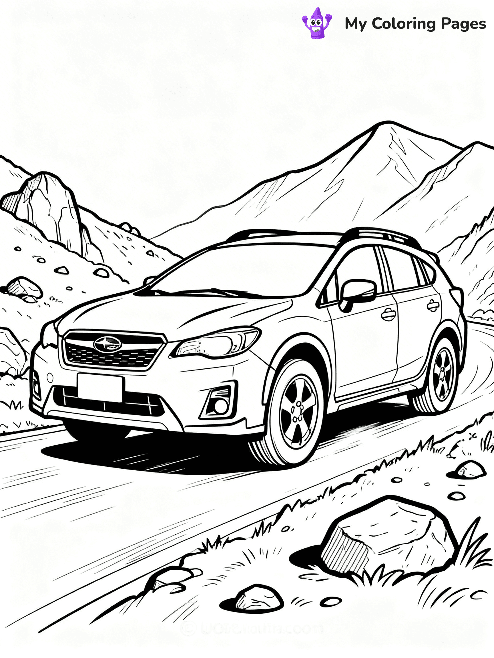 Subaru Coloring Pages - 7