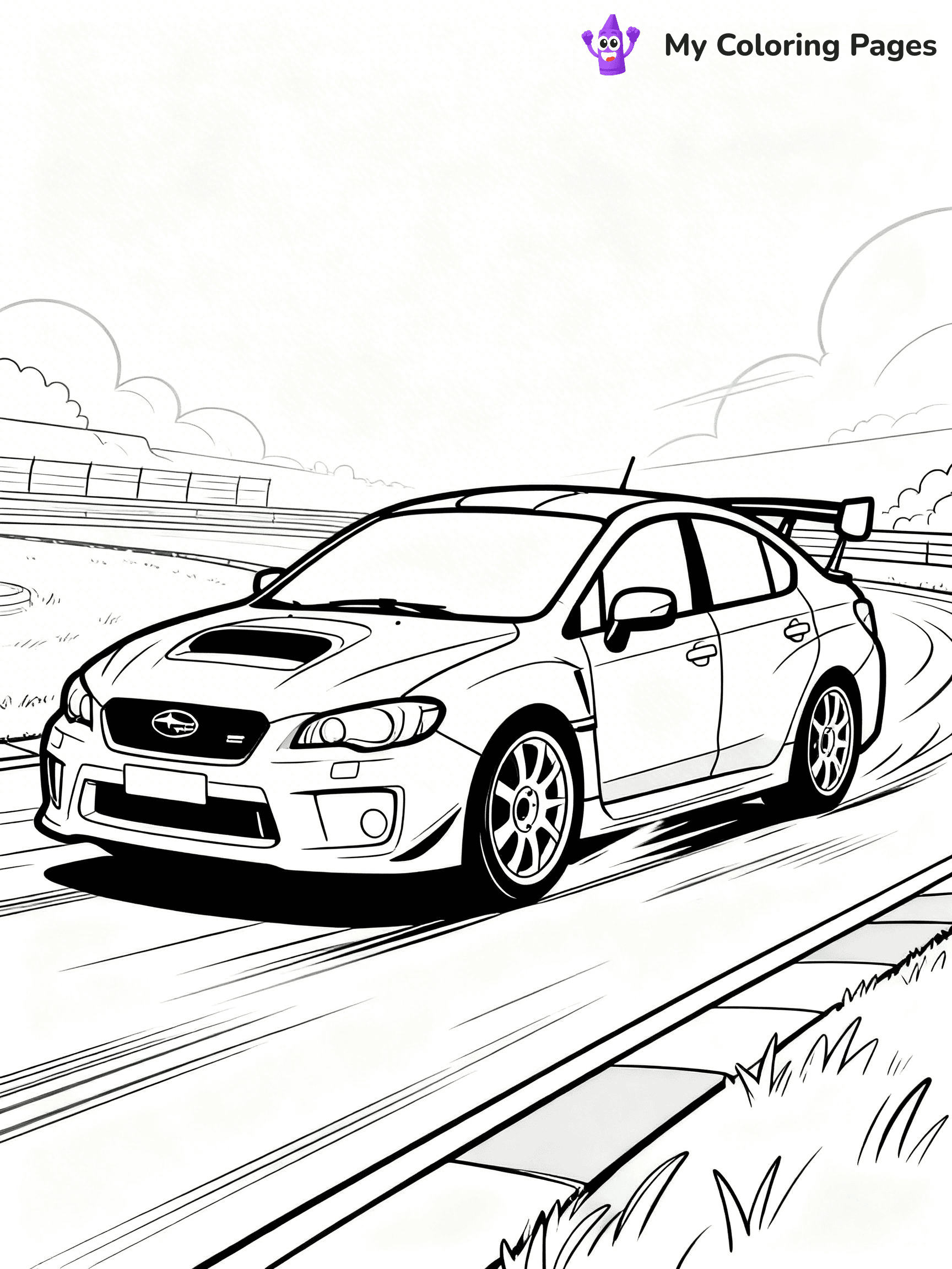 Subaru Coloring Pages - 5