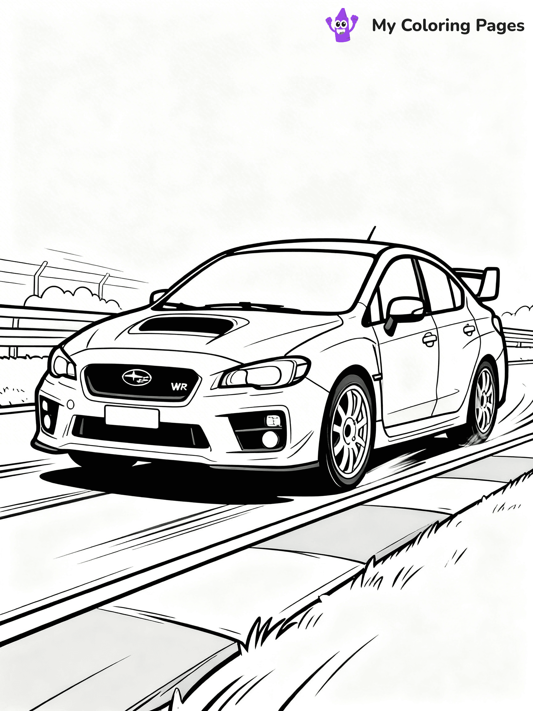 Subaru Coloring Pages - 4