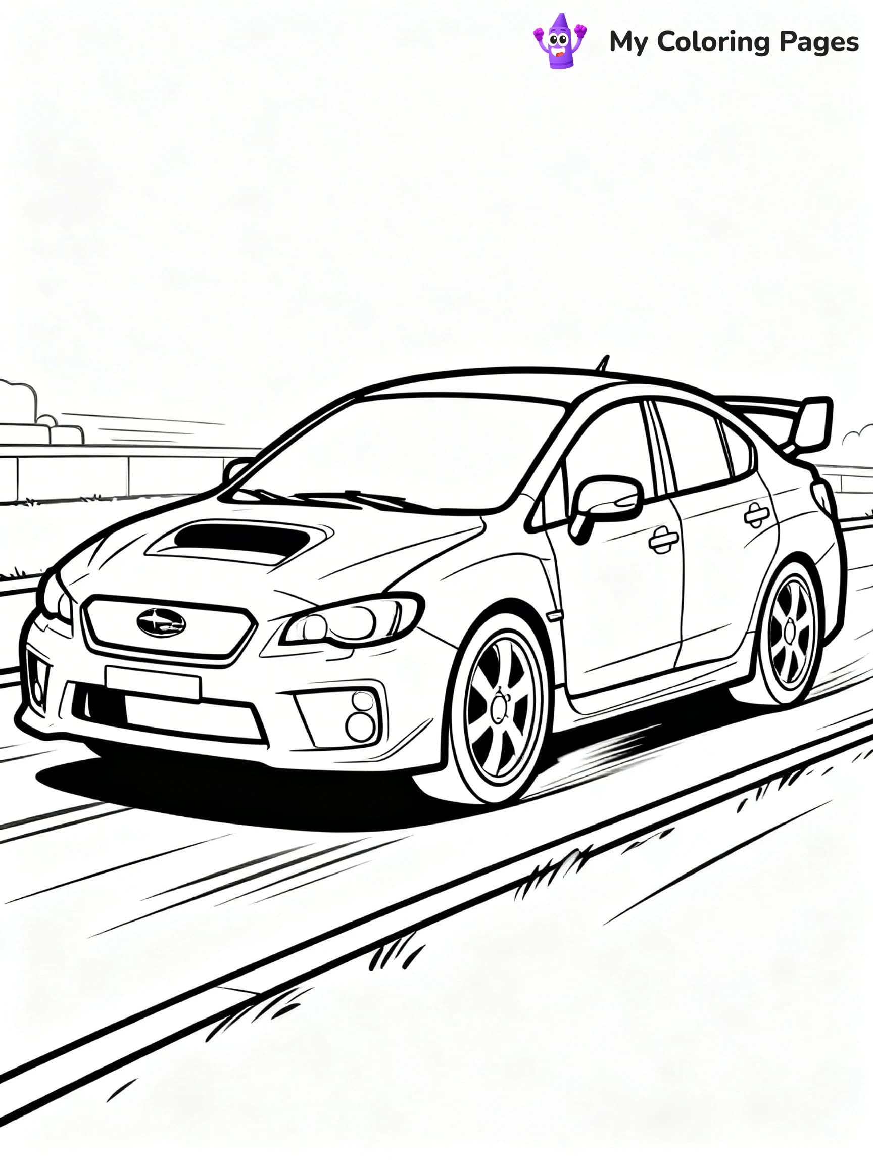 Subaru Coloring Pages - 3