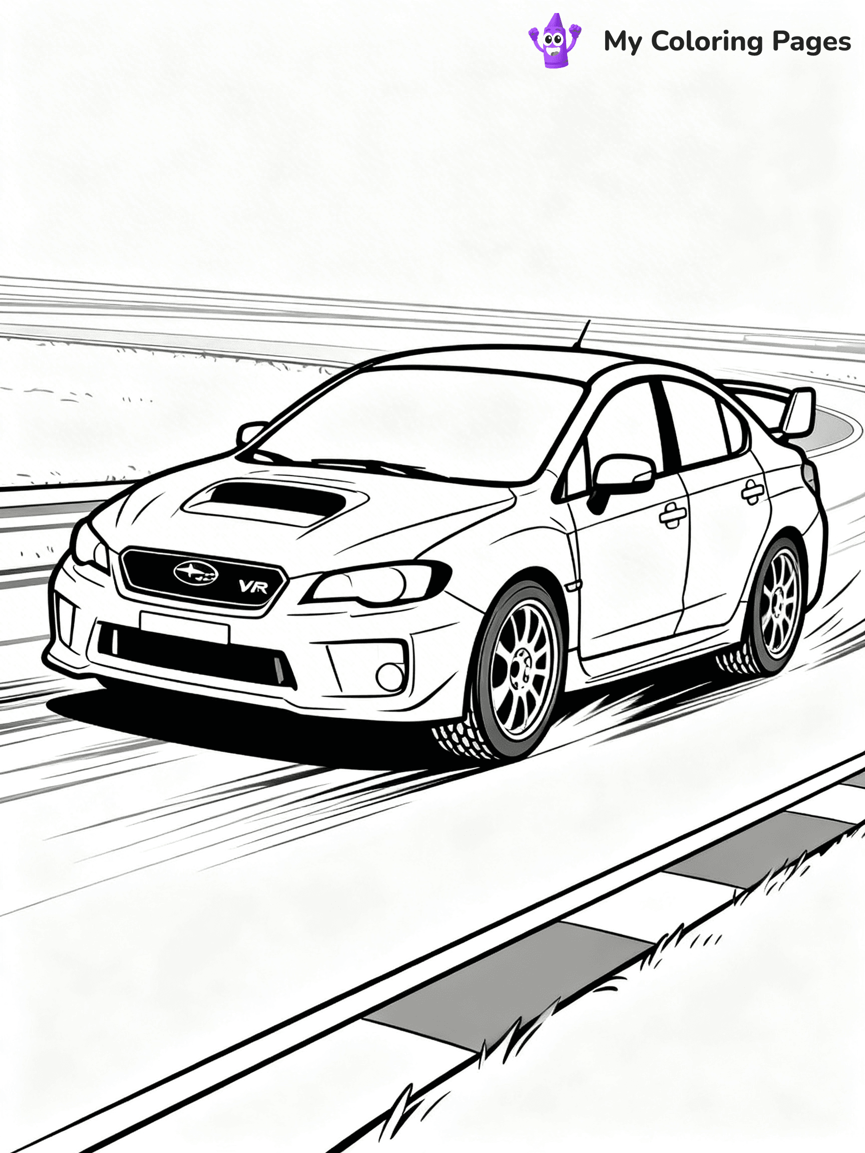 Subaru Coloring Pages - 2