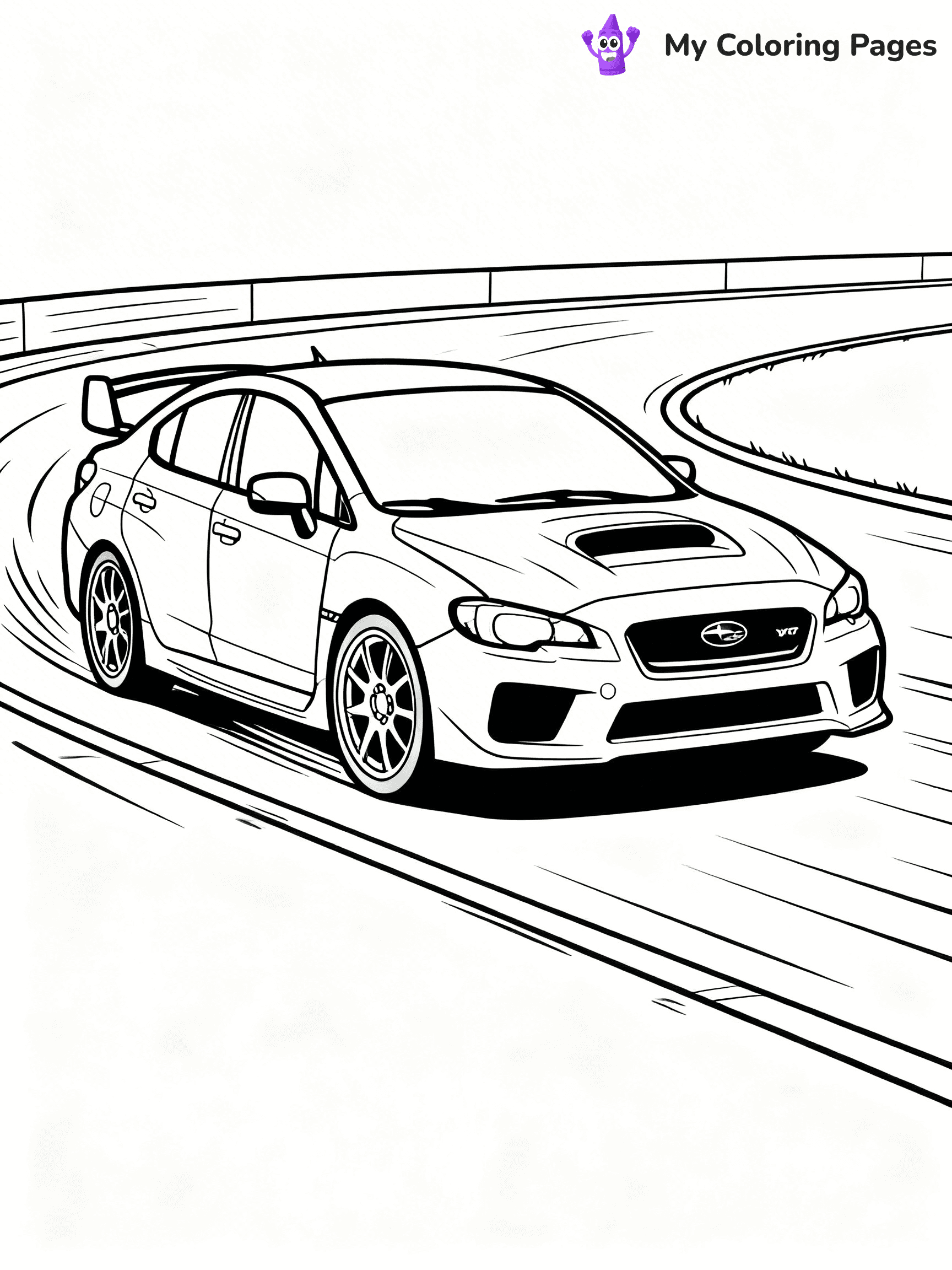 Subaru Coloring Pages - 1