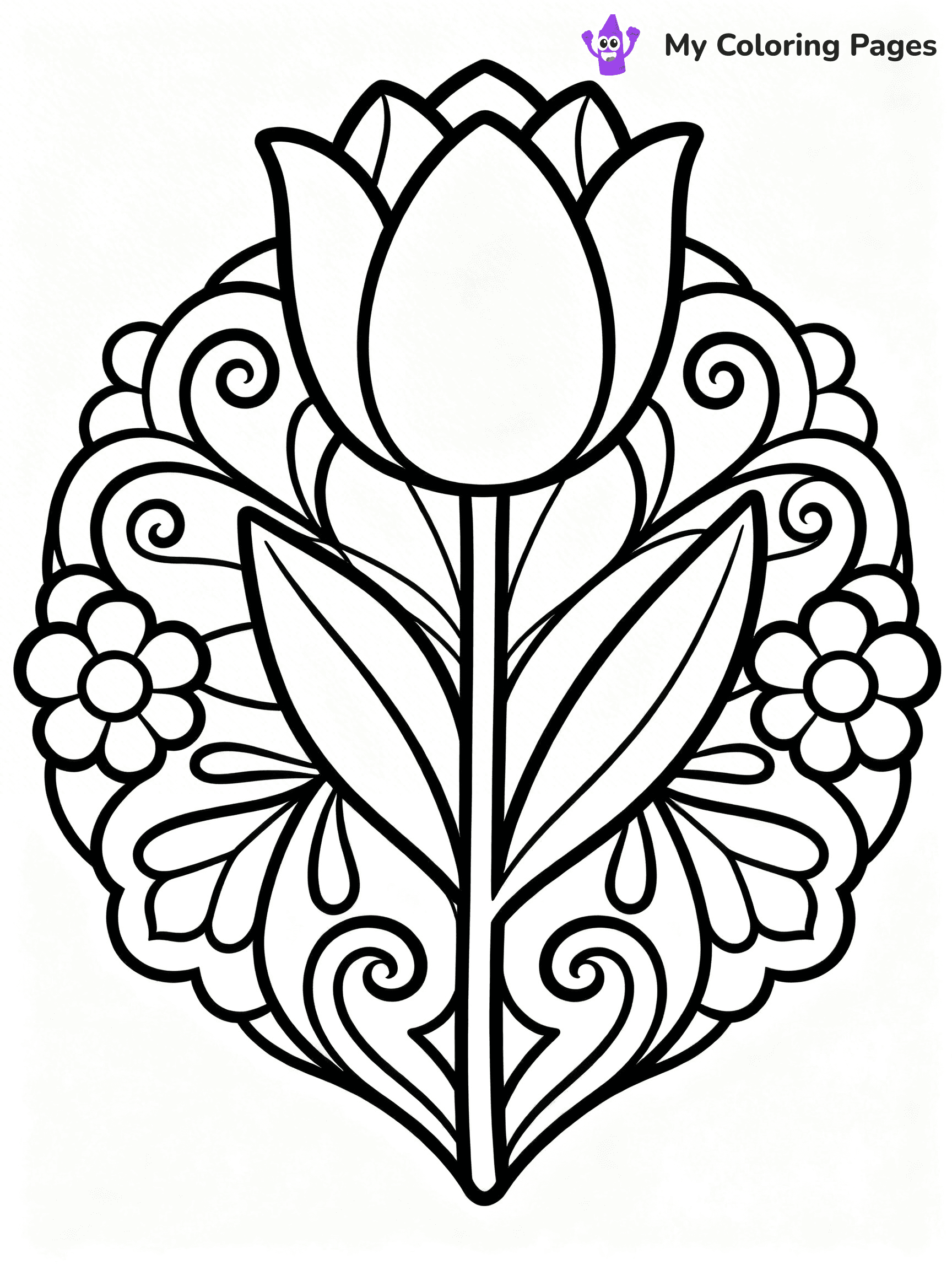 Flower Mandala Coloring Pages - 21