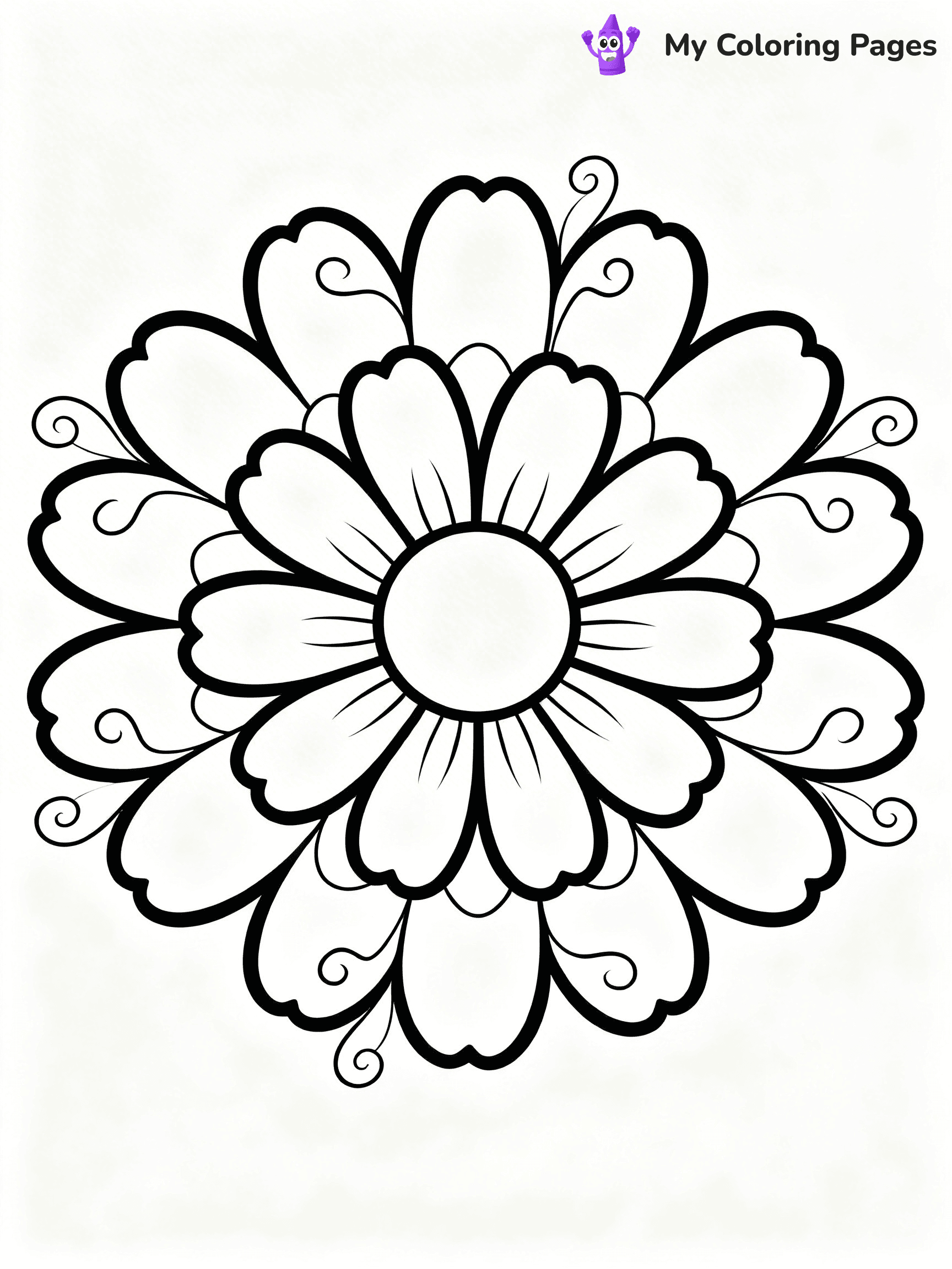 Flower Mandala Coloring Pages - 19