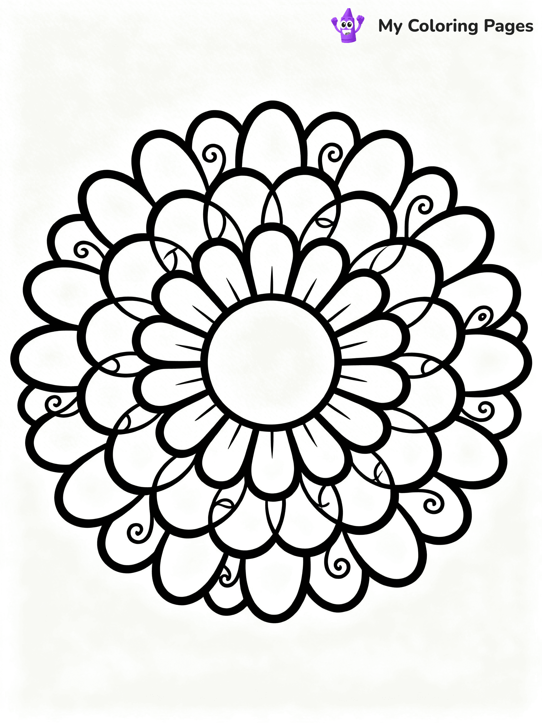Flower Mandala Coloring Pages - 15