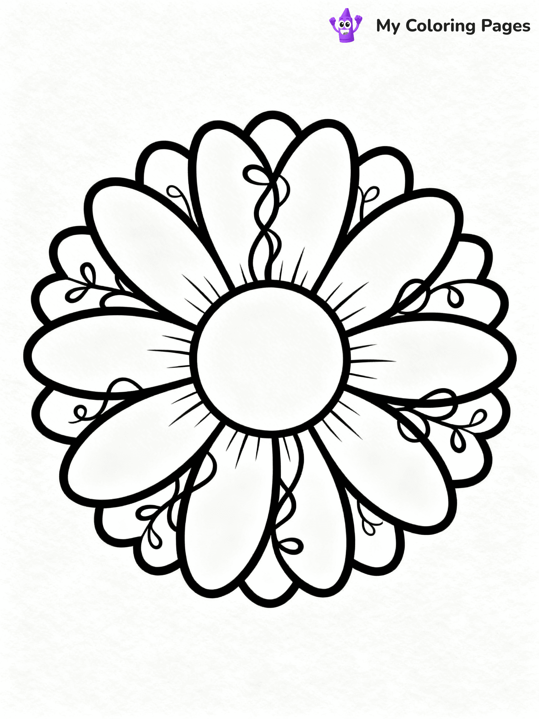 Flower Mandala Coloring Pages - 14