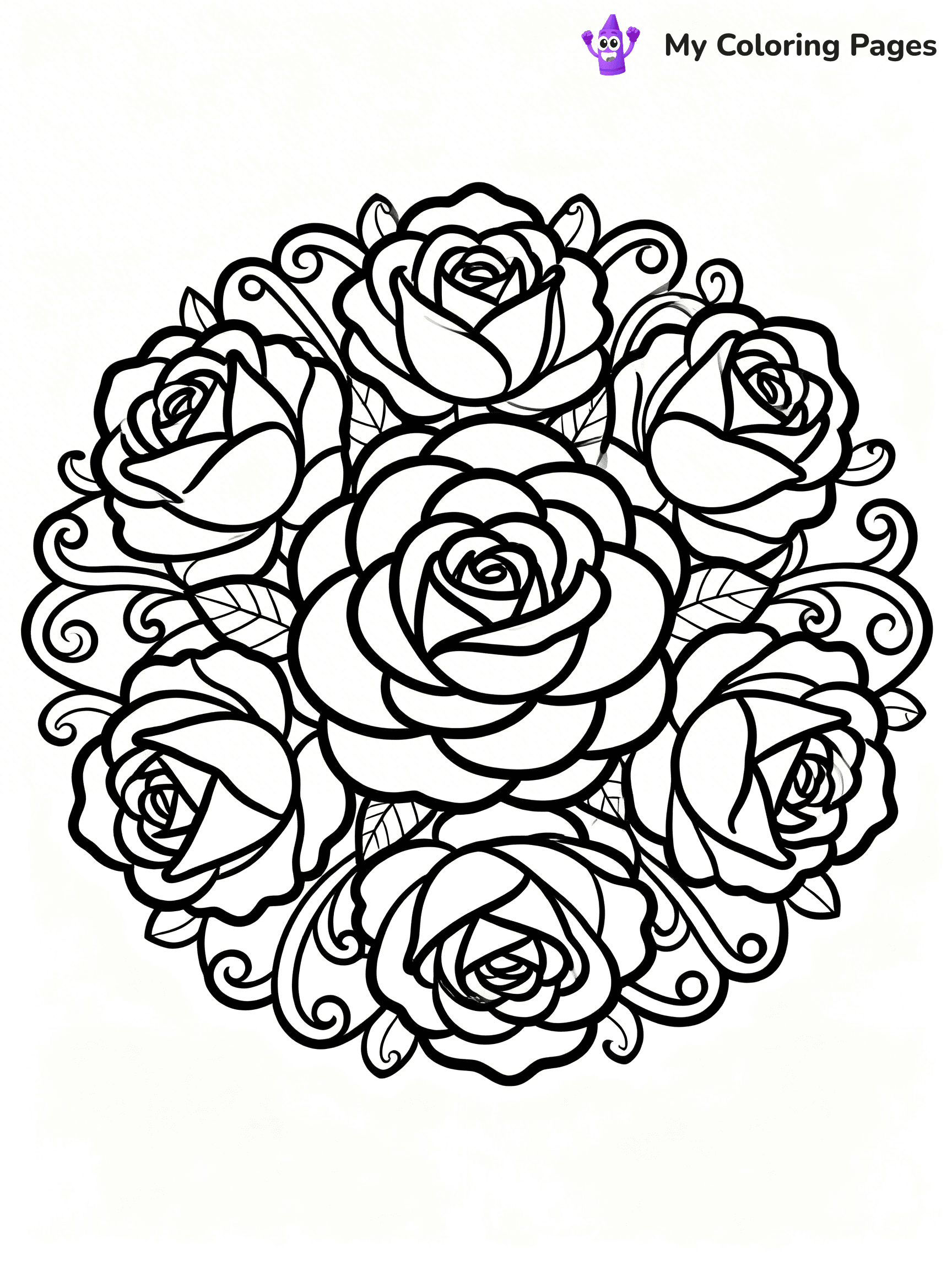 Flower Mandala Coloring Pages - 5