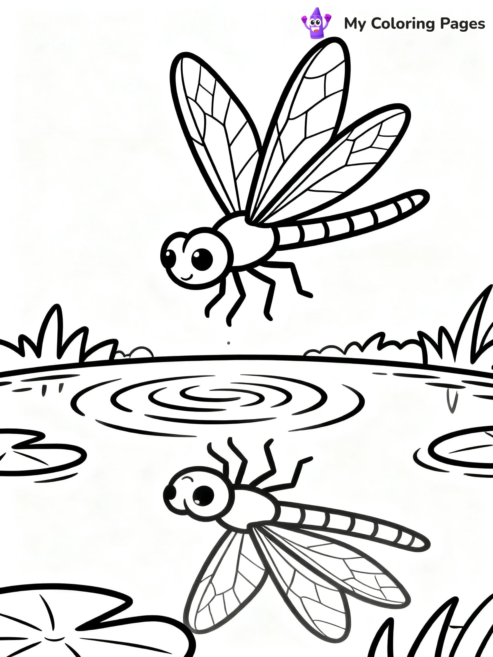 Dragonfly Coloring Pages - 19