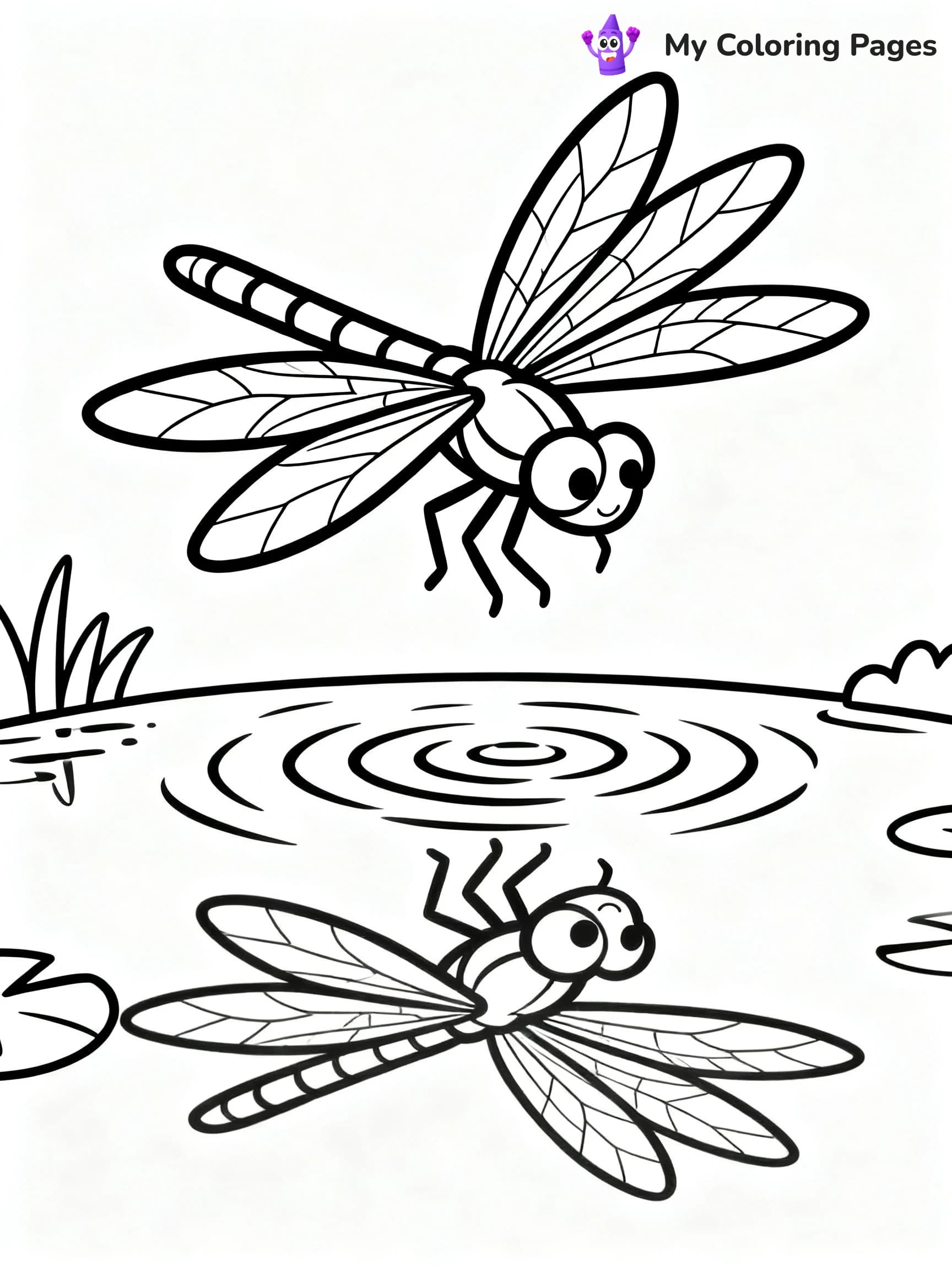 Dragonfly Coloring Pages - 16