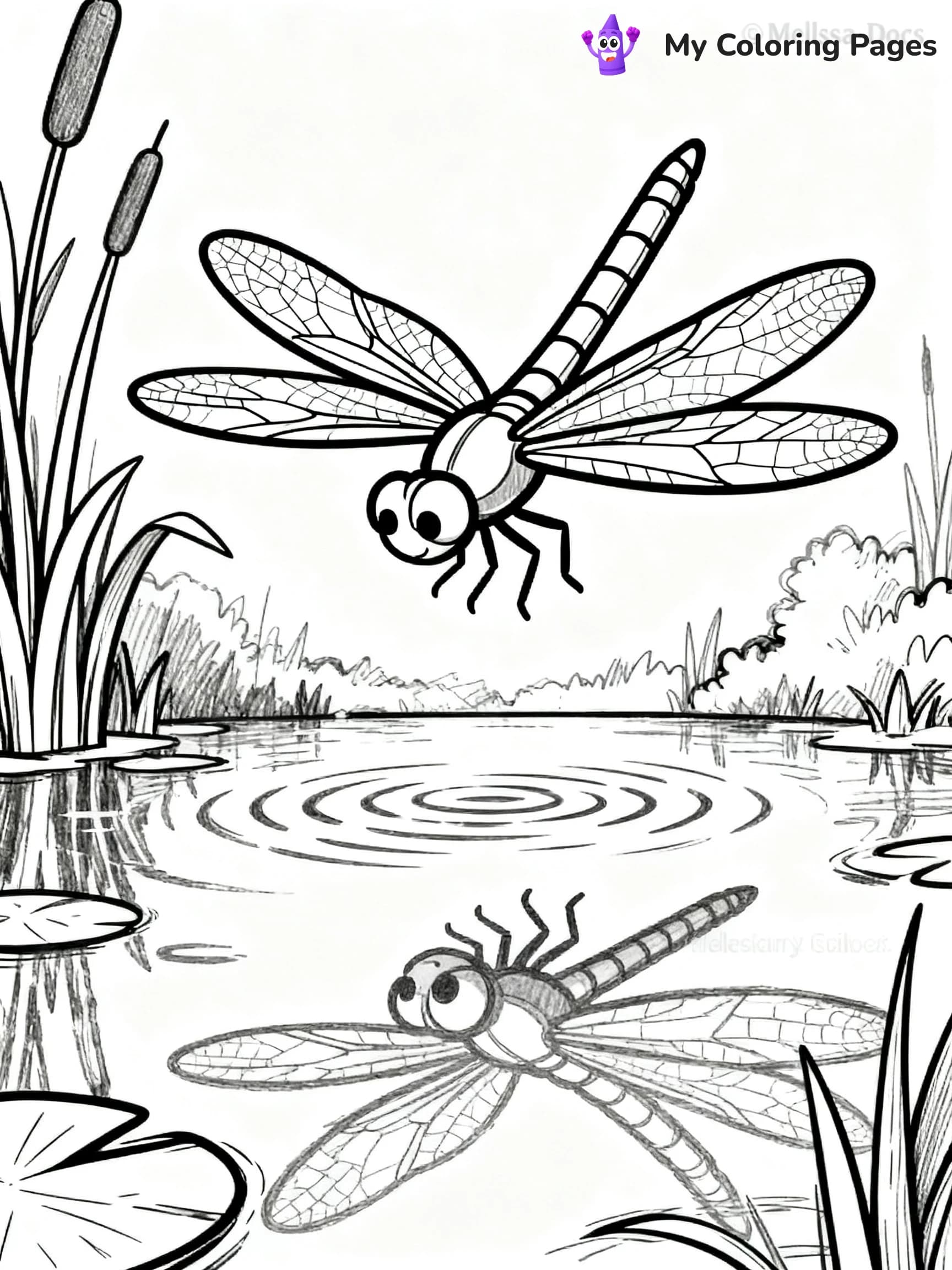 Dragonfly Coloring Pages - 15