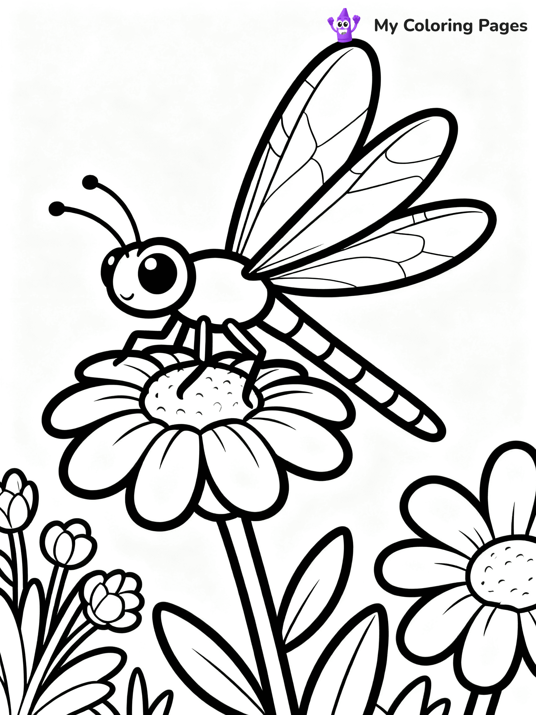 Dragonfly Coloring Pages - 14