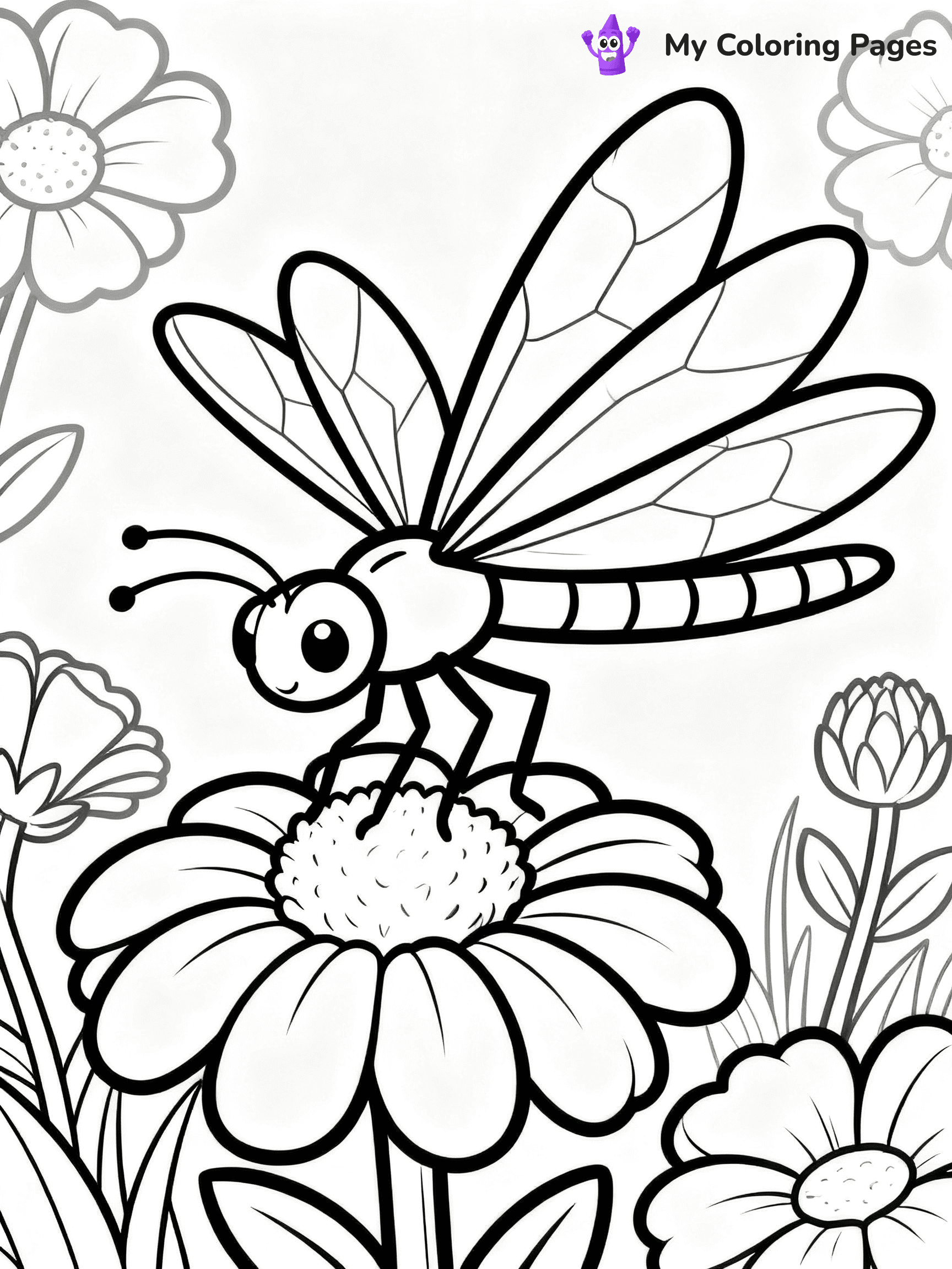 Dragonfly Coloring Pages - 13