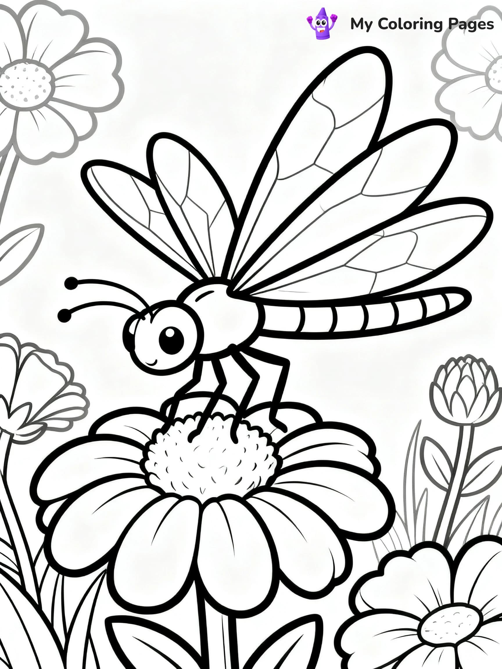 Dragonfly Coloring Pages - 13