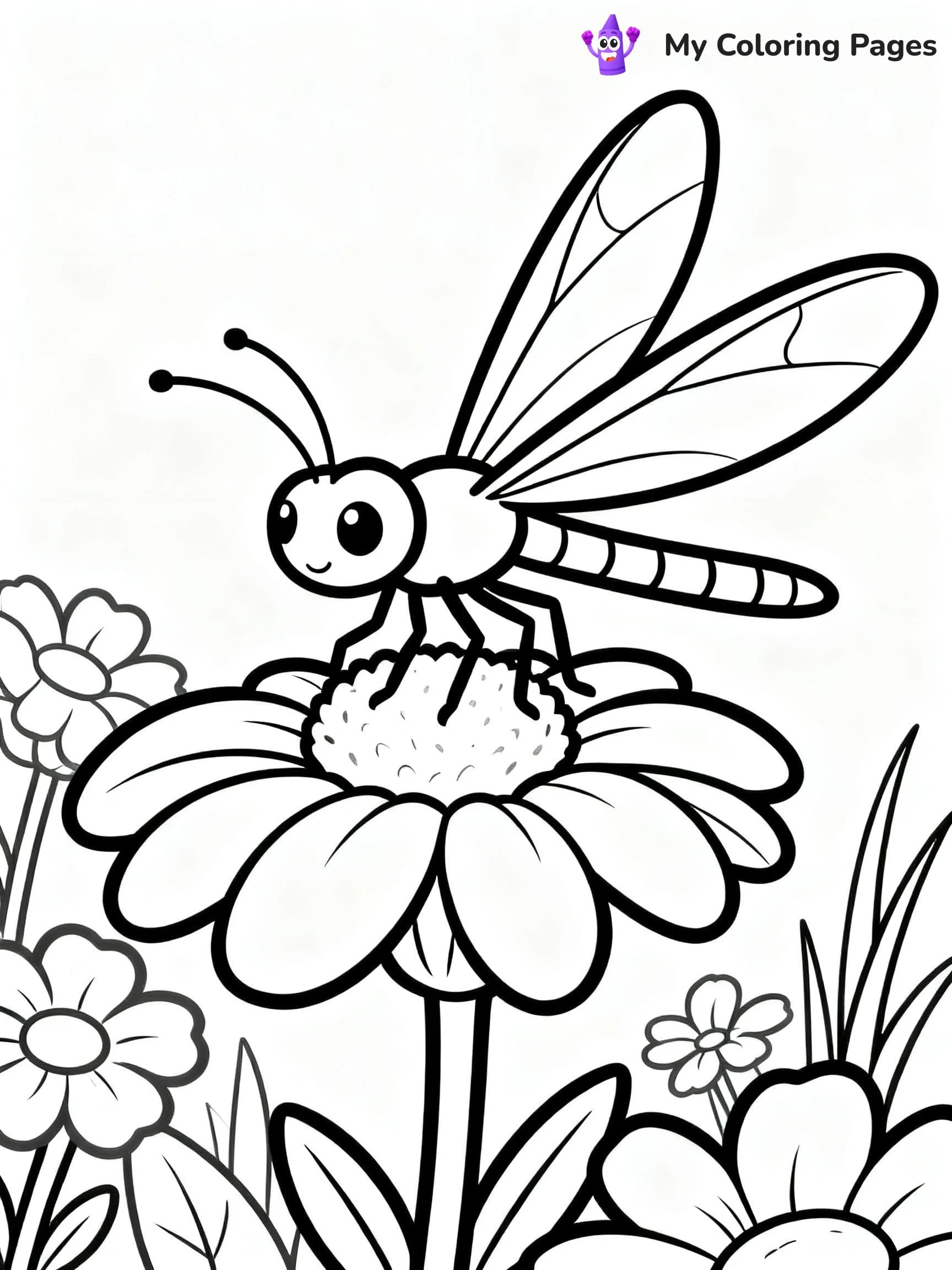 Dragonfly Coloring Pages - 12