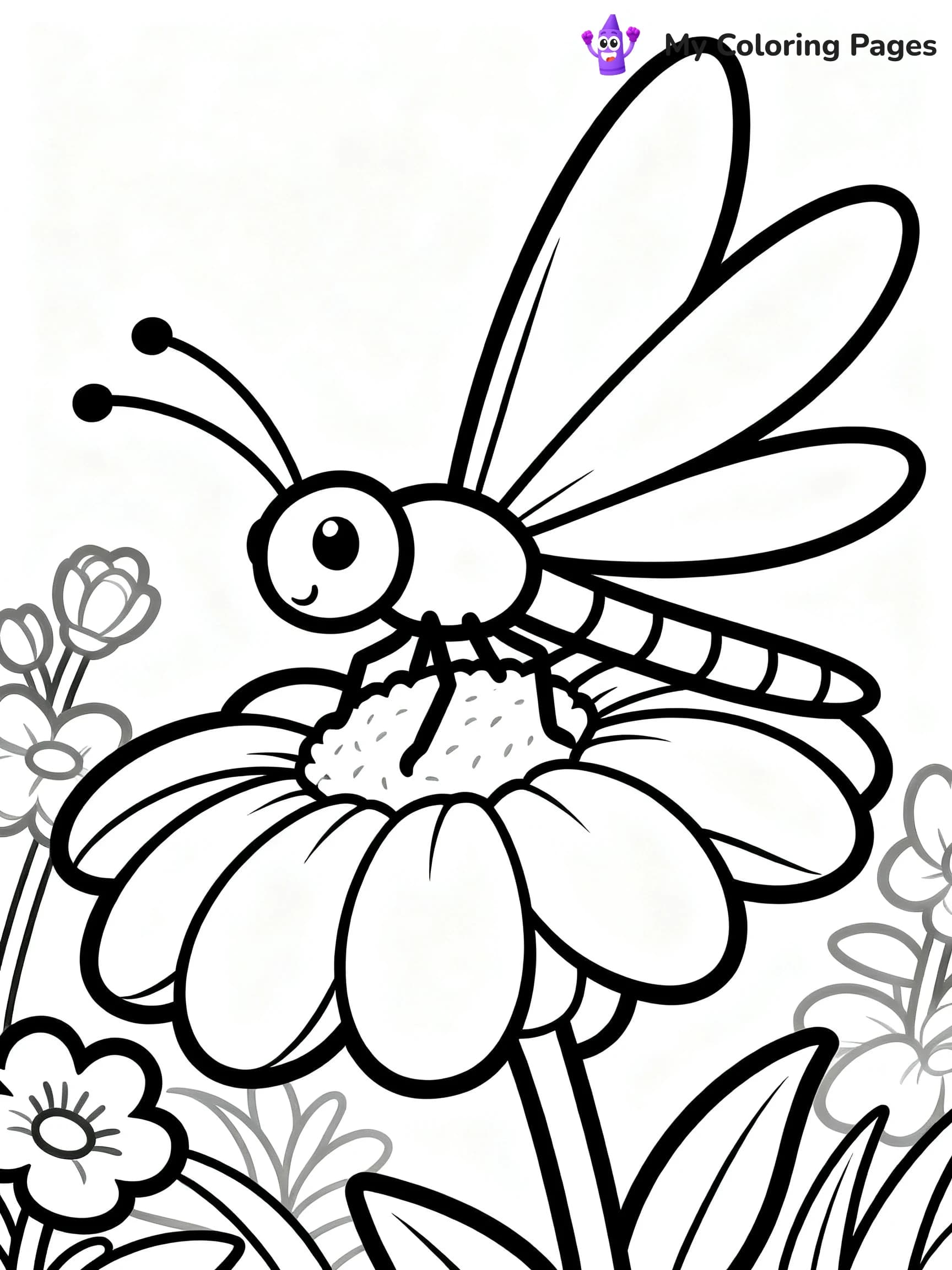Dragonfly Coloring Pages - 11