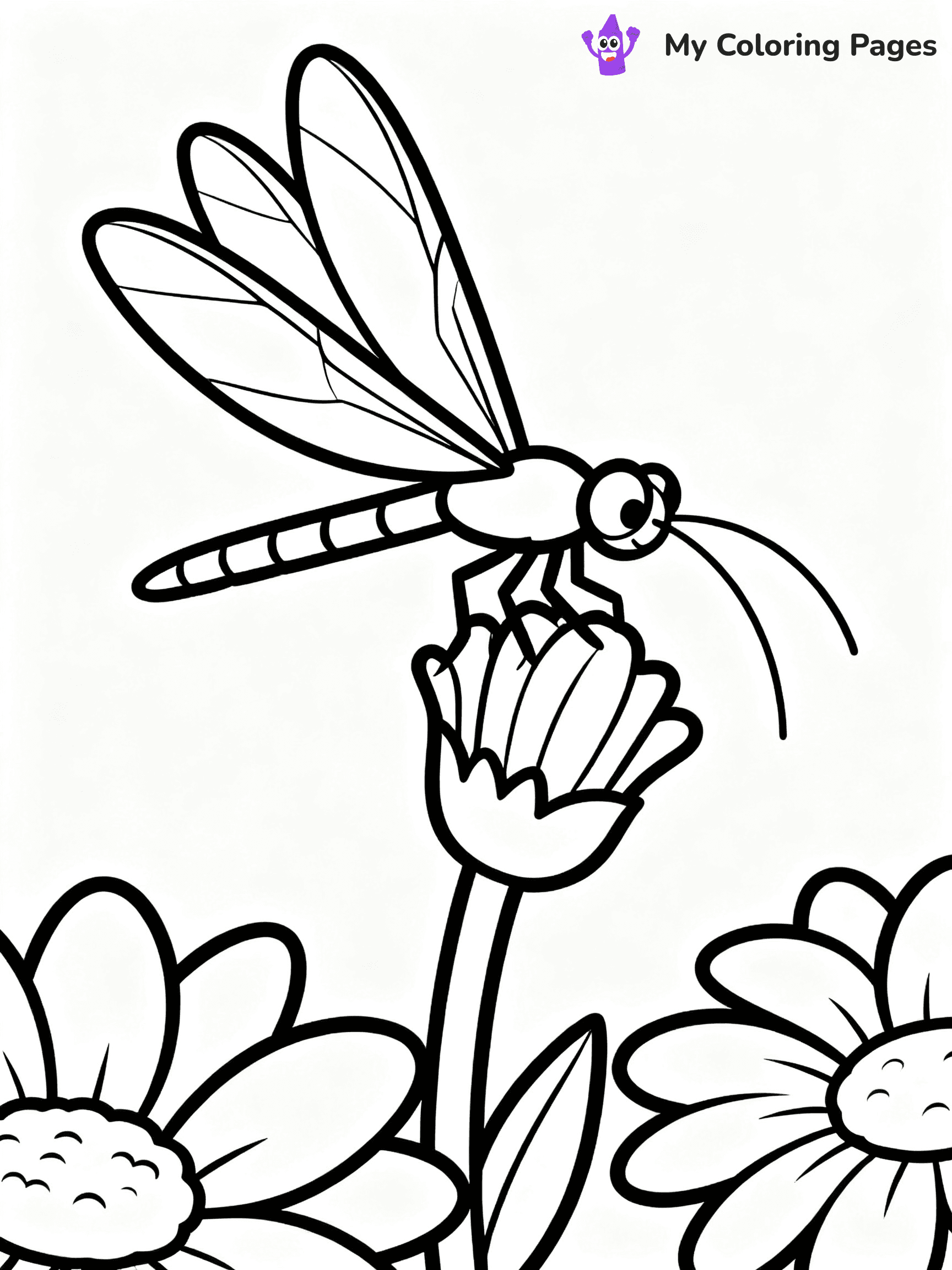 Dragonfly Coloring Pages - 9