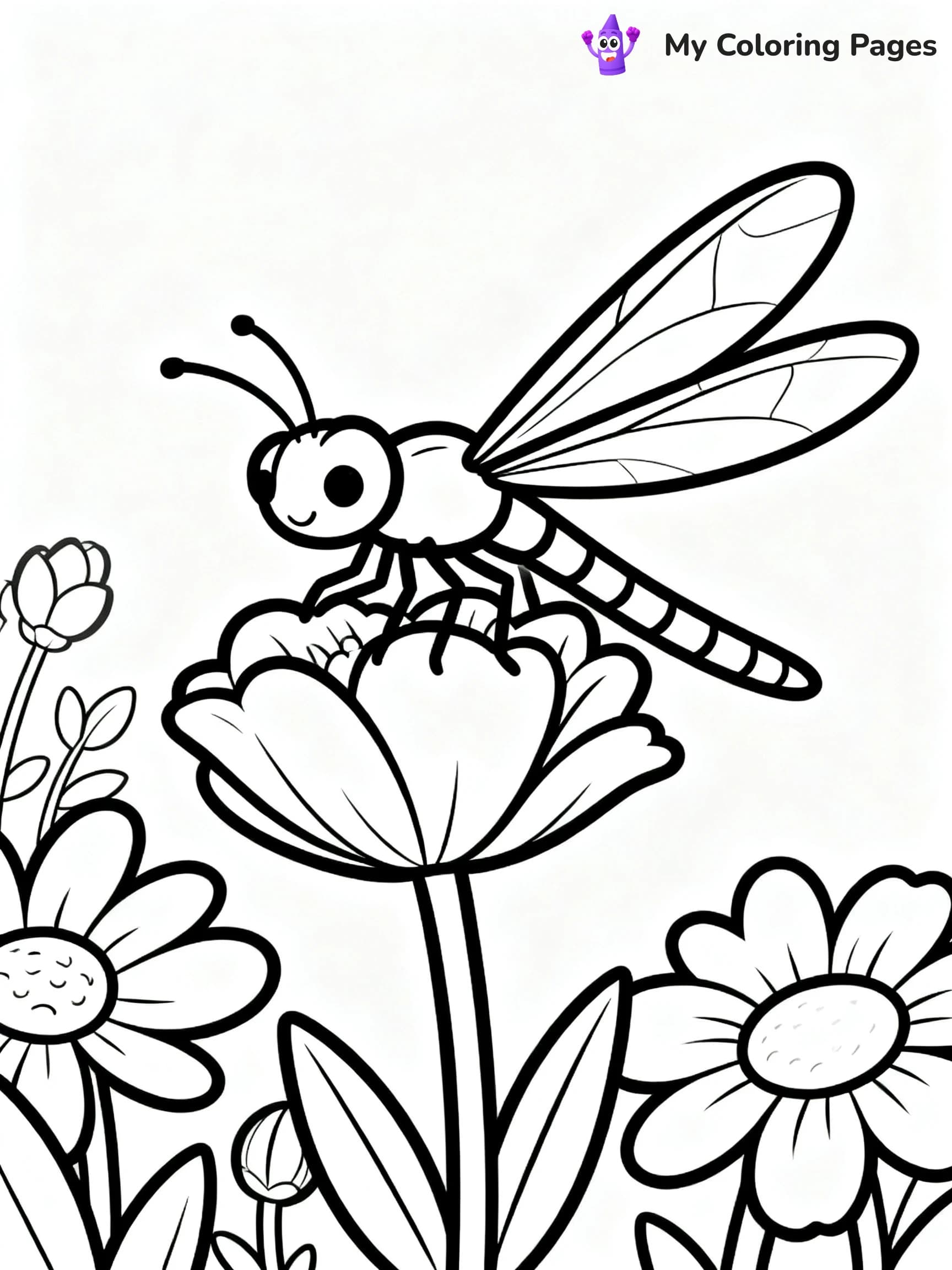 Dragonfly Coloring Pages - 8